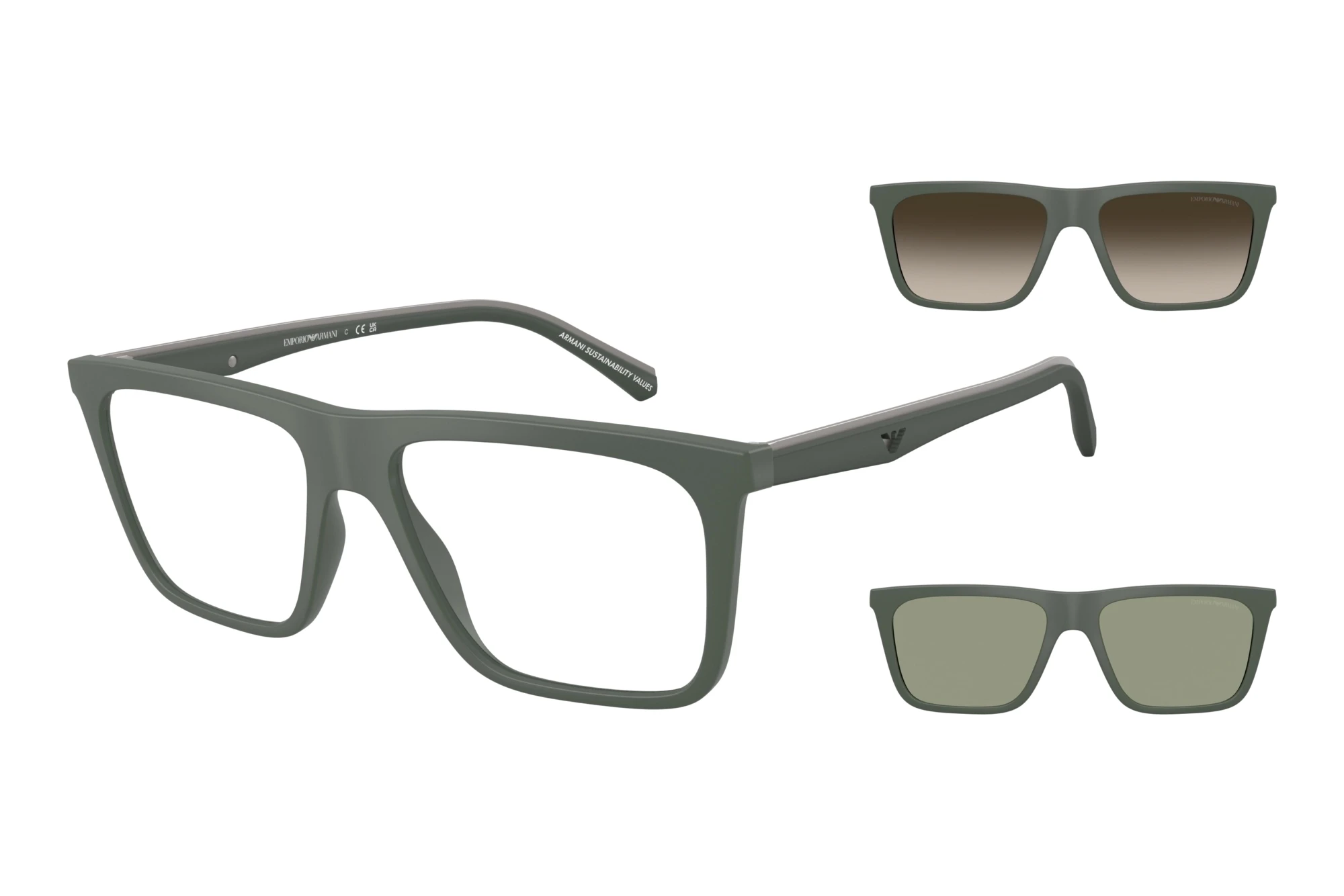 Emporio Armani EA4258 63121W ClearMatte Green Emporio Armani EA4258 63121W ClearMatte Green