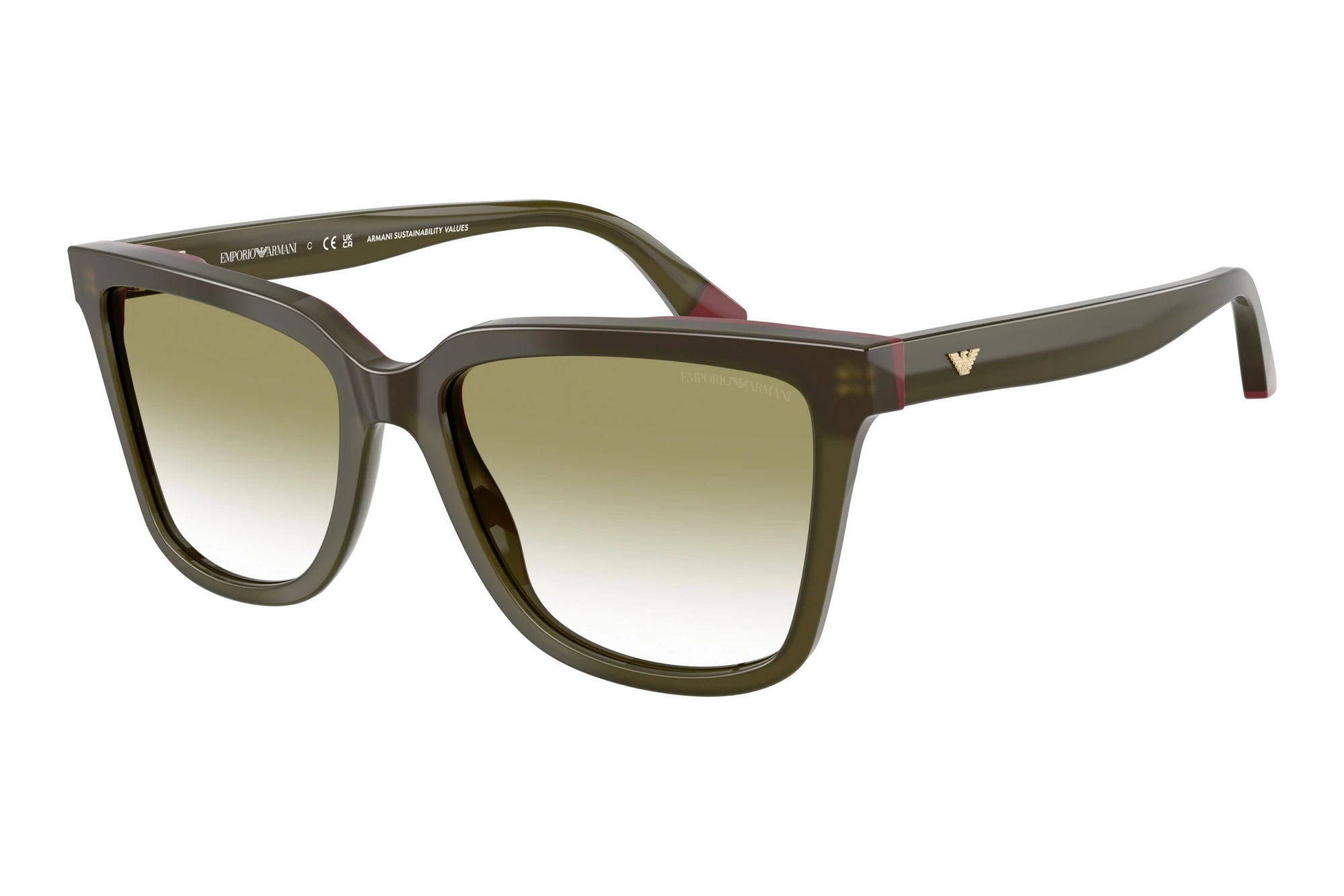Emporio Armani EA4261 6316W0 Clear Gradient GreenOpal Green/Bordeaux Emporio Armani EA4261 6316W0 Clear Gradient GreenOpal Green/Bordeaux