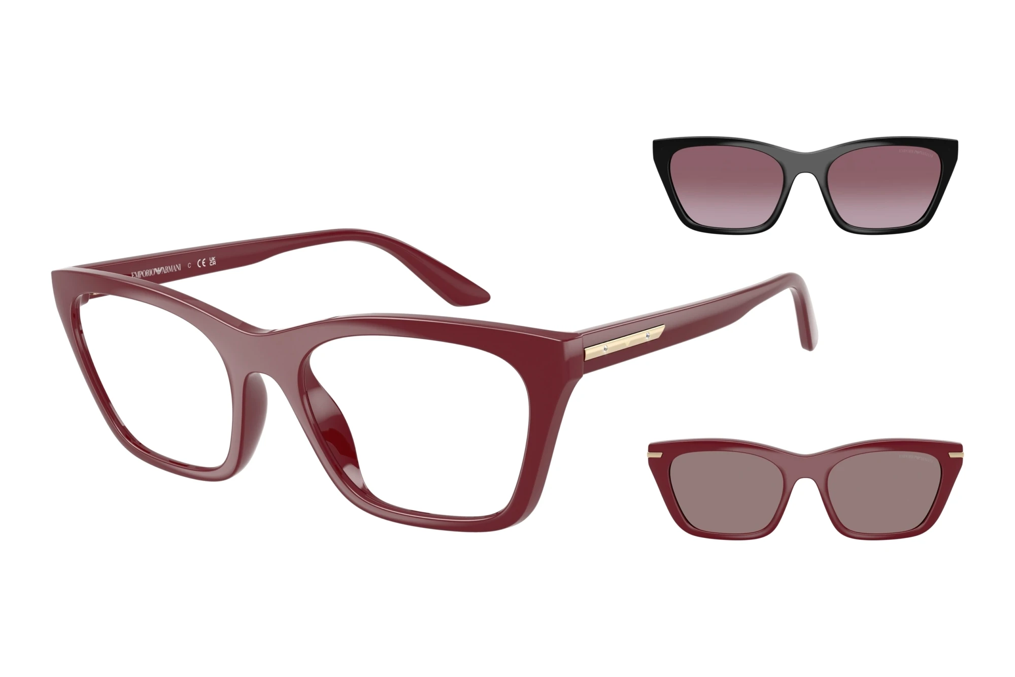 Emporio Armani EA4274BU 52611W ClearShiny Bordeaux Emporio Armani EA4274BU 52611W ClearShiny Bordeaux