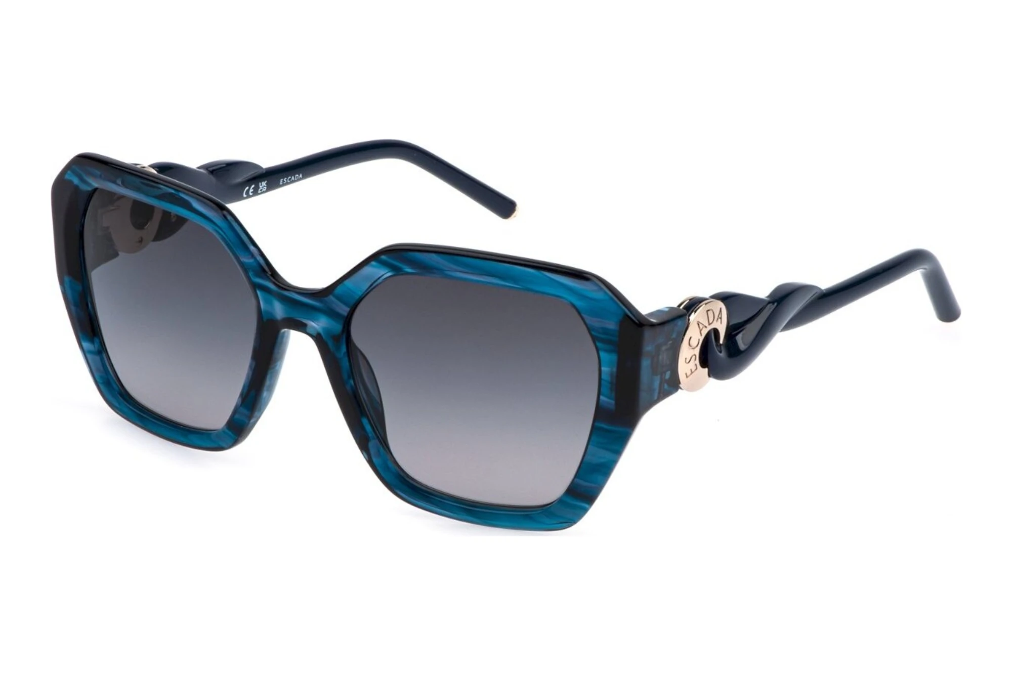 Escada SESG37 06WR SMOKE GRADIENT SMOKESHINY STRIPED BLUE Escada SESG37 06WR SMOKE GRADIENT SMOKESHINY STRIPED BLUE