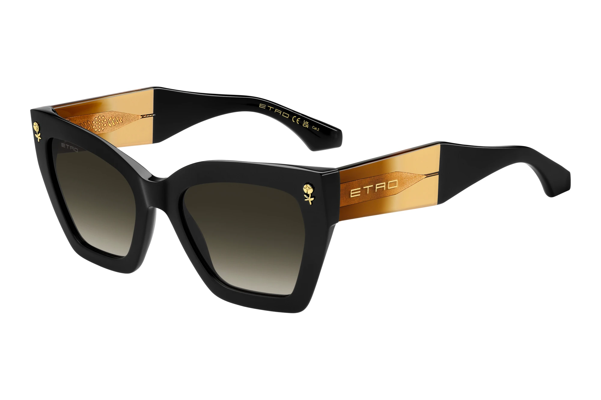 Etro ETRO 0090/S 807/HA BROWN SHADEDBLACK Etro ETRO 0090/S 807/HA BROWN SHADEDBLACK