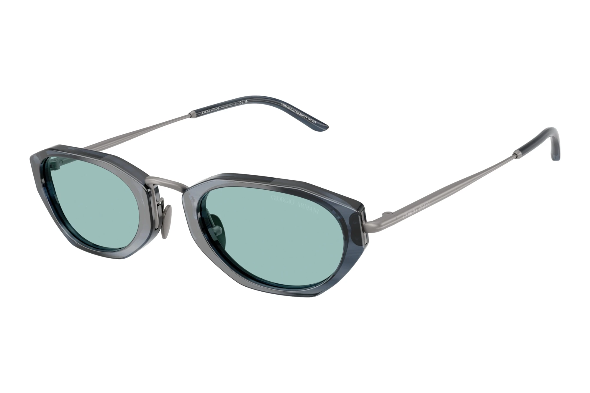 Giorgio Armani AR8242 630380 BlueStriped Smoke Giorgio Armani AR8242 630380 BlueStriped Smoke