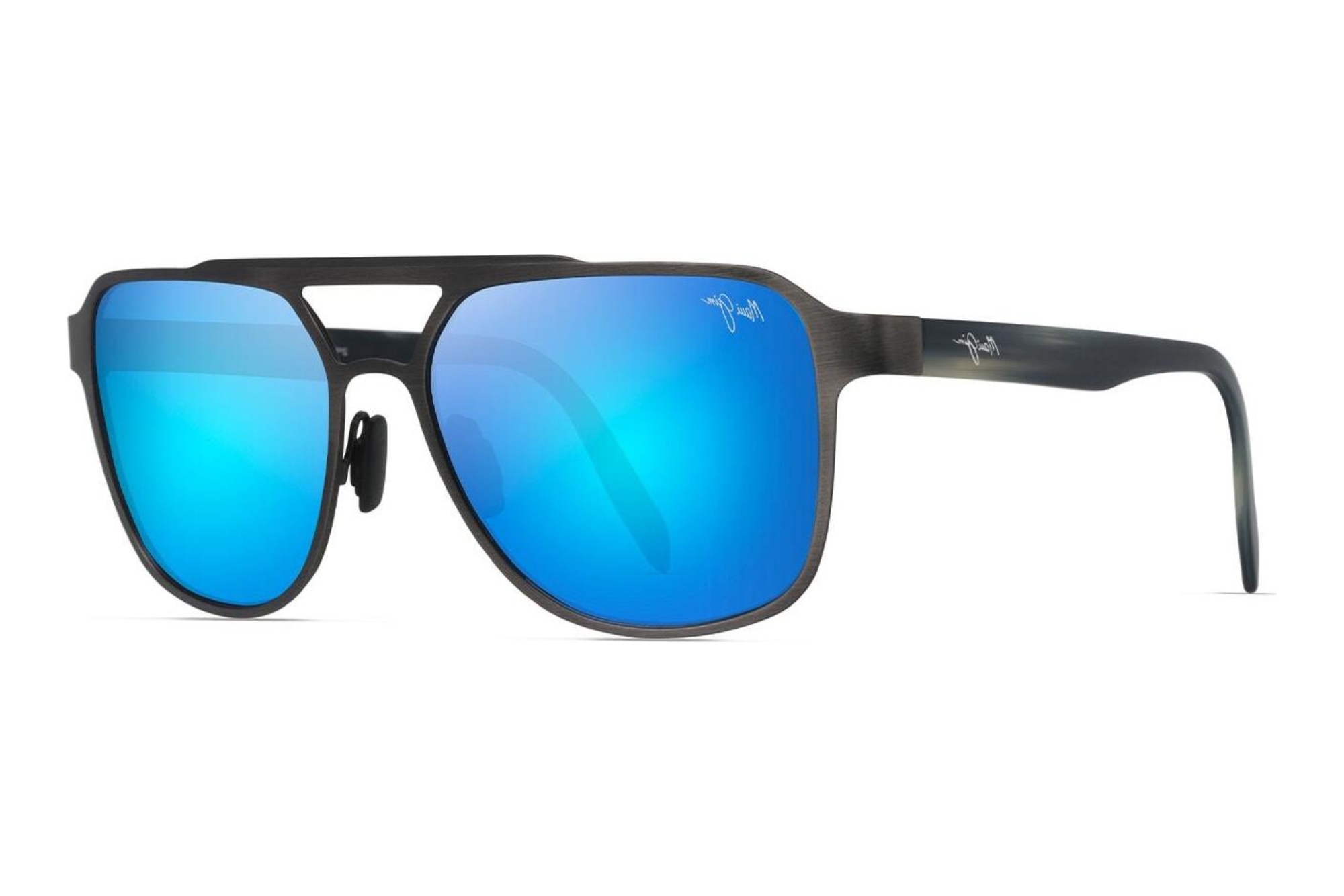 Maui Jim 2nd Reef B607-14 Blue HawaiiBrushed Dark Gunmetal Maui Jim 2nd Reef B607-14 Blue HawaiiBrushed Dark Gunmetal