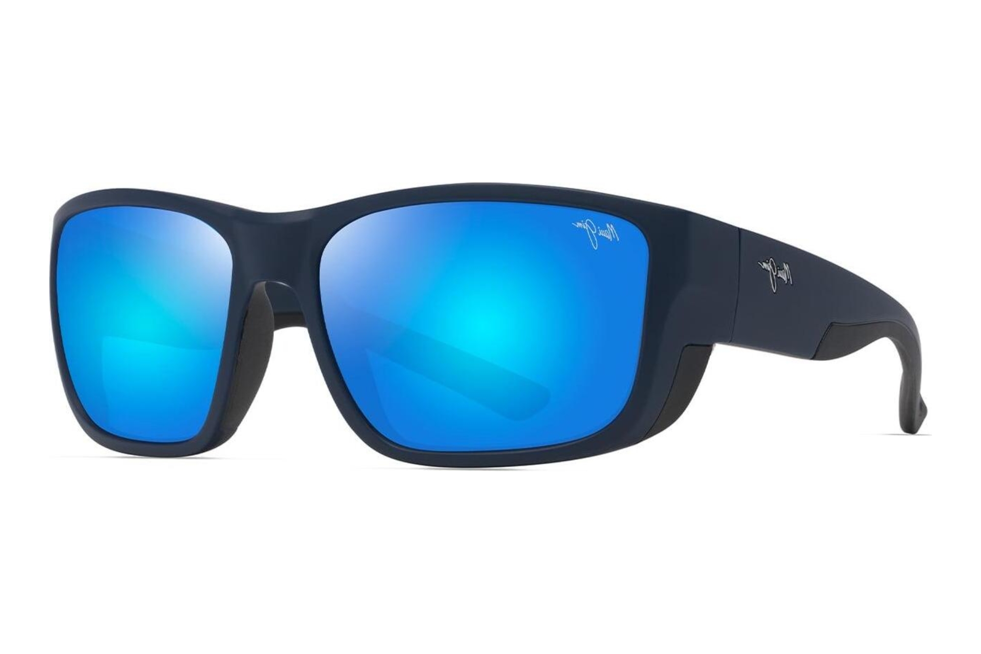 Maui Jim Amberjack B896-03 Blue HawaiiMatte Dark Navy w/Black Rubber Maui Jim Amberjack B896-03 Blue HawaiiMatte Dark Navy w/Black Rubber
