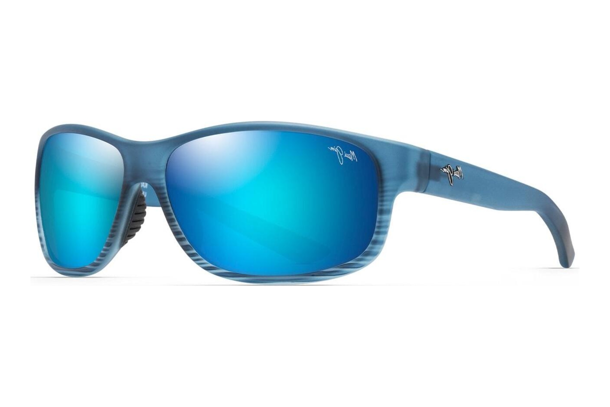 Maui Jim Kaiwi Channel B840-03S Blue HawaiiBlue Black Stripe Maui Jim Kaiwi Channel B840-03S Blue HawaiiBlue Black Stripe