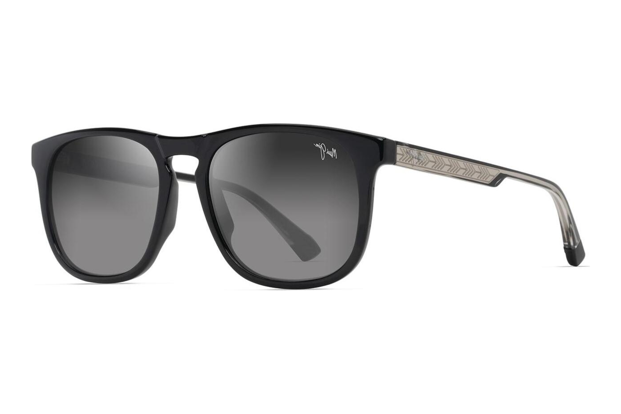 Maui Jim Kupaa GS641-14 Neutral GreyShiny Black w/Trans Light Grey Maui Jim Kupaa GS641-14 Neutral GreyShiny Black w/Trans Light Grey