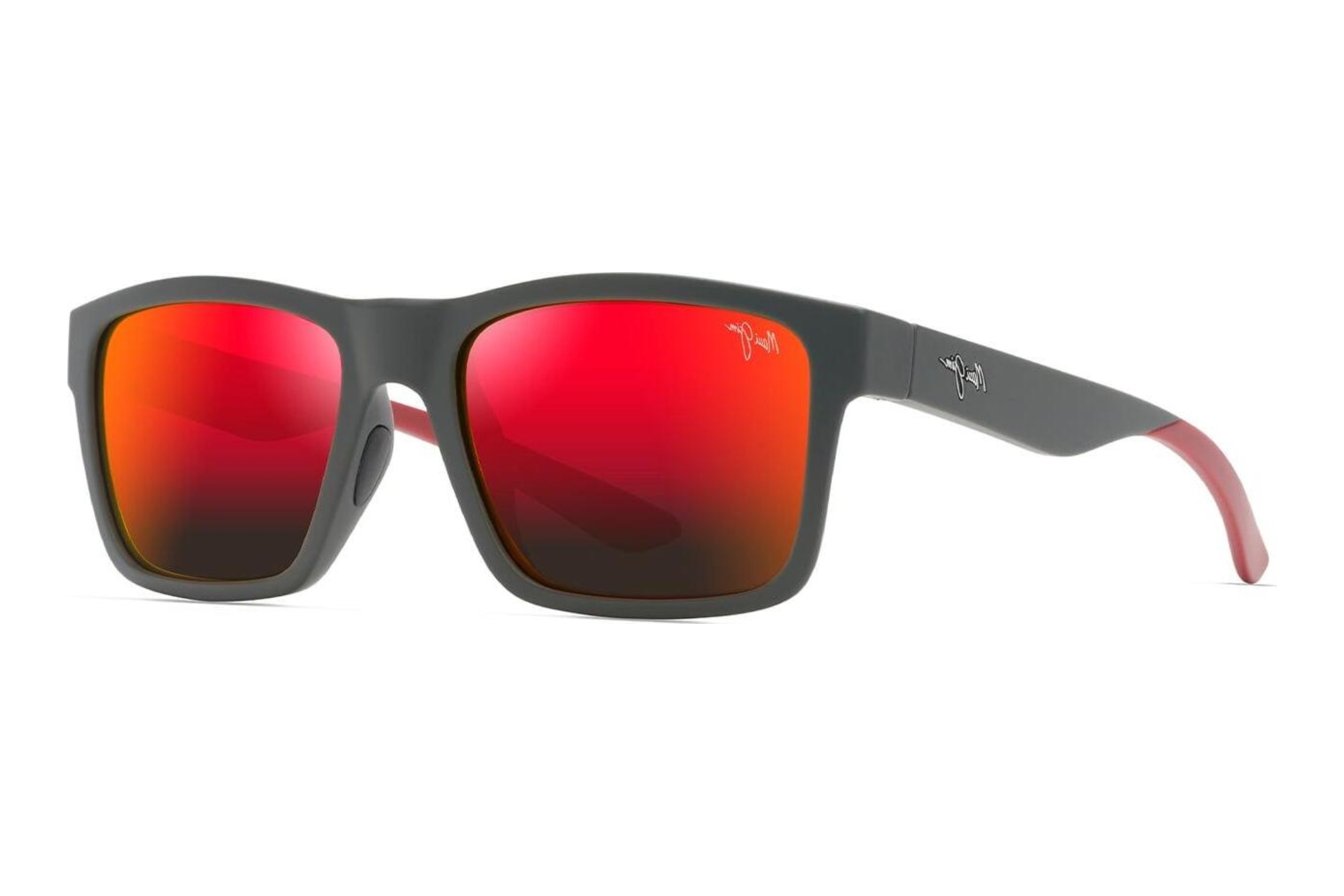 Maui Jim The Flats RM897-04 Hawaii Lava ™Dark Grey w/Brick Red Int Maui Jim The Flats RM897-04 Hawaii Lava ™Dark Grey w/Brick Red Int