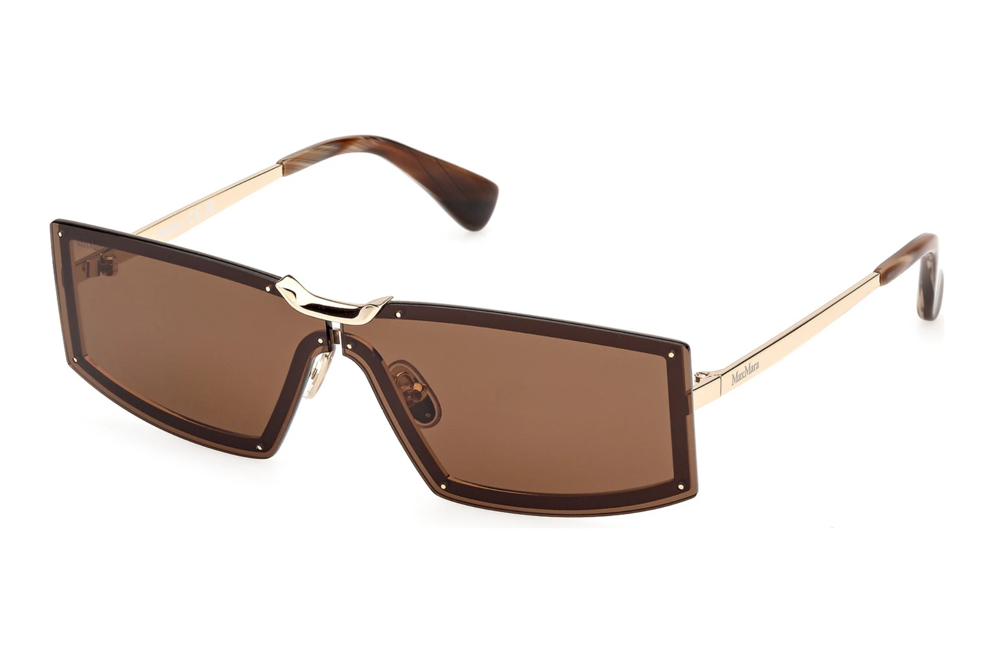 Max Mara MM0118 32E braunGlänzend Blassgold Max Mara MM0118 32E braunGlänzend Blassgold