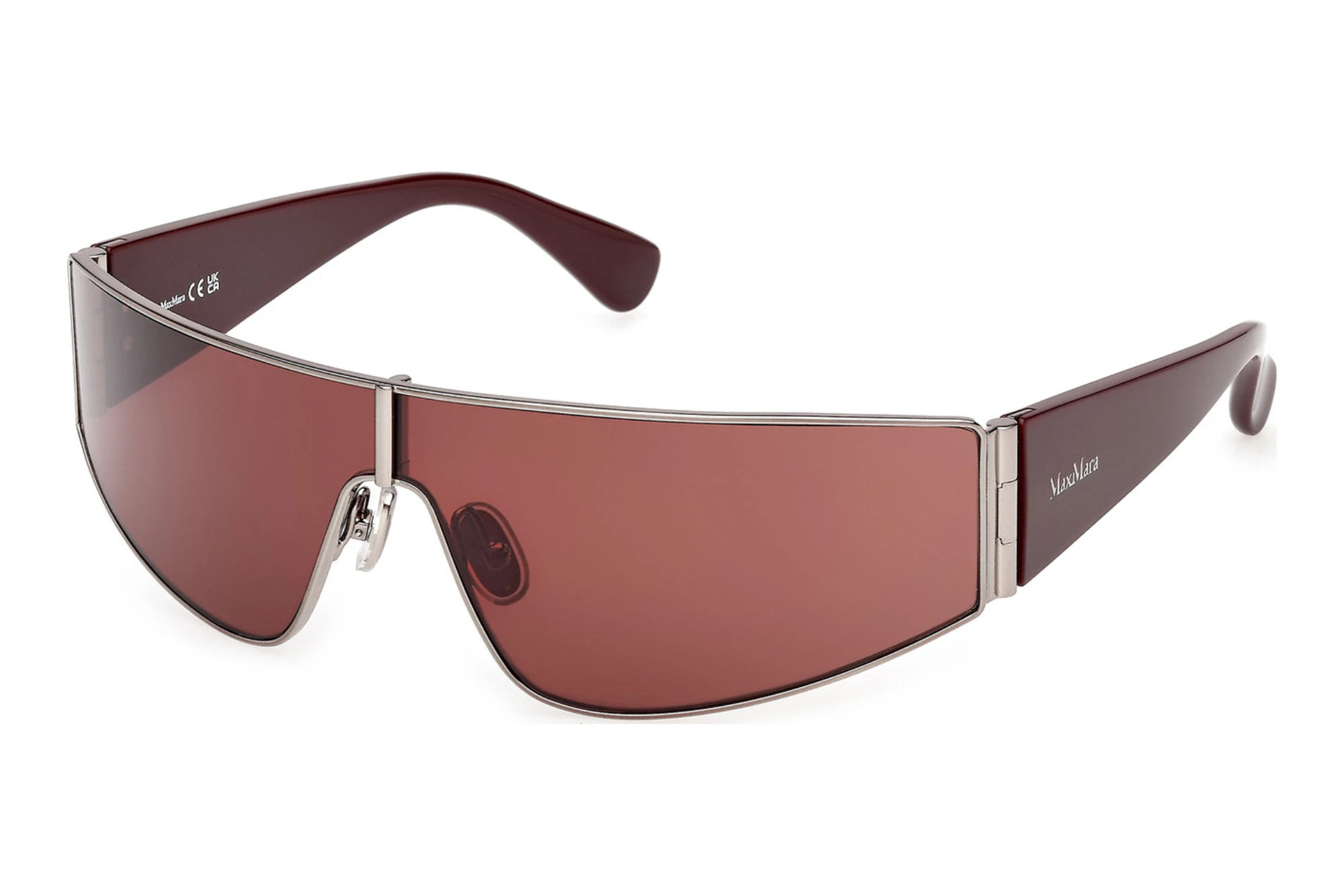 Max Mara MM0164 14S bordeauxGlänzendes Helle Ruthenium Max Mara MM0164 14S bordeauxGlänzendes Helle Ruthenium