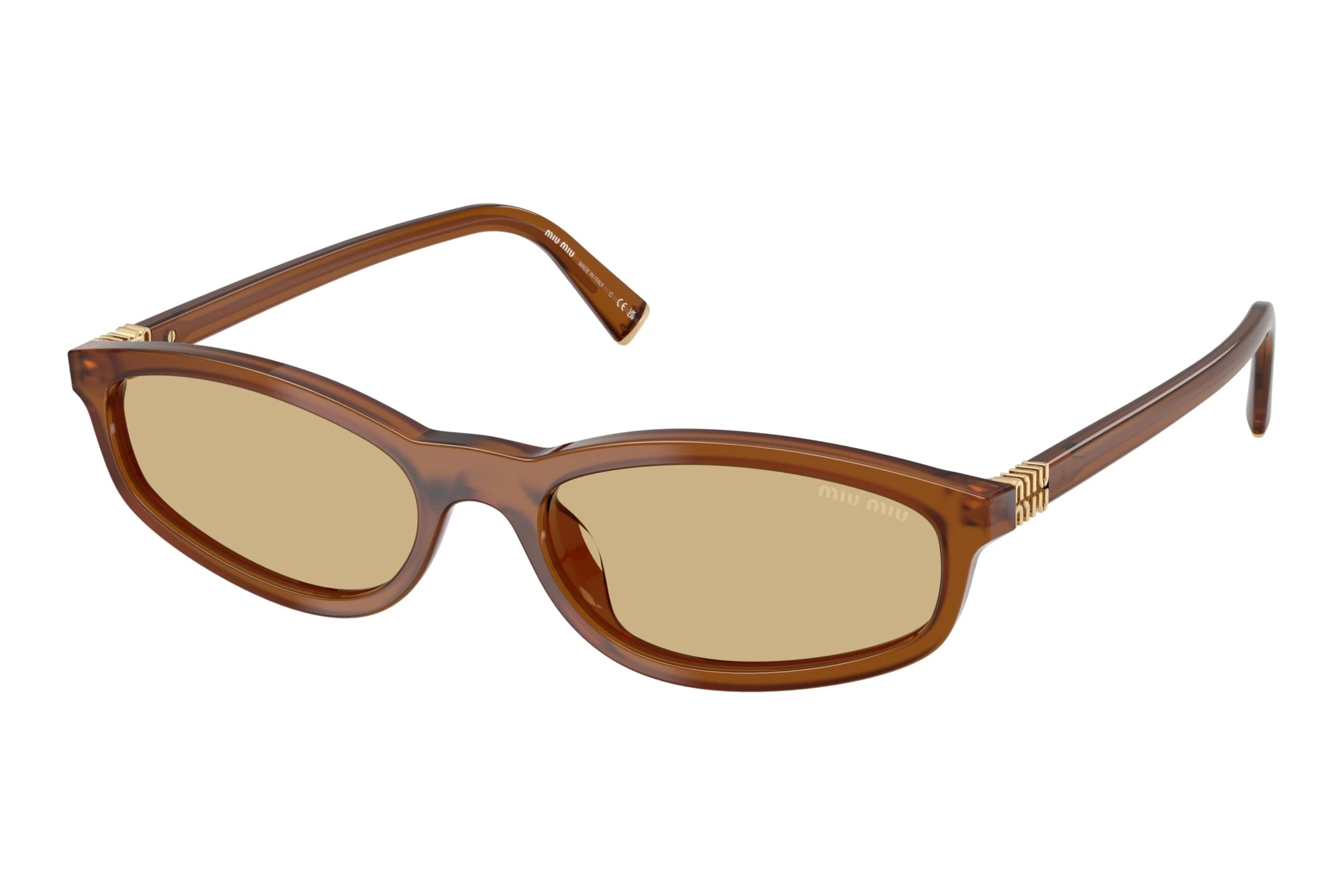 Miu Miu MU A06S 22I10R YellowOpaline Amber Miu Miu MU A06S 22I10R YellowOpaline Amber