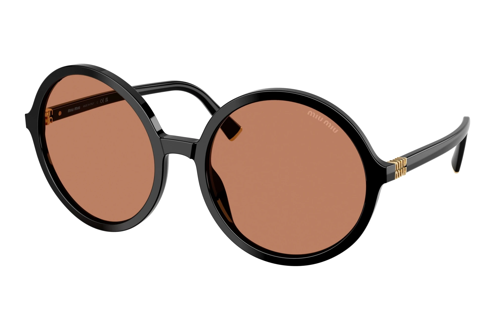Miu Miu MU B02S 16K90Q BrownBlack Miu Miu MU B02S 16K90Q BrownBlack