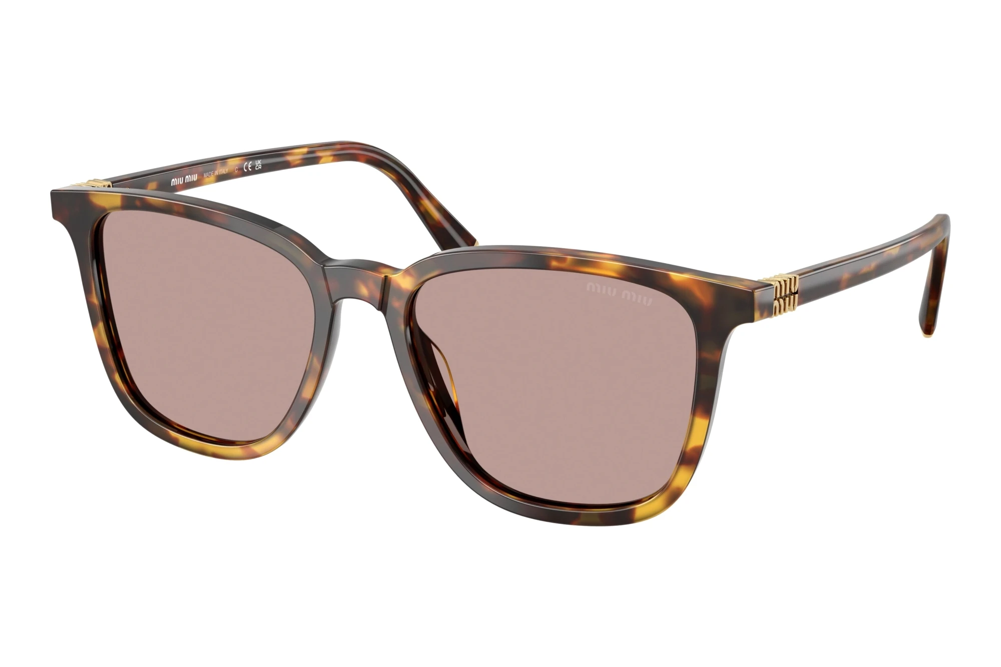 Miu Miu MU B03S 14L20I Light Purple BrownHoney Havana Miu Miu MU B03S 14L20I Light Purple BrownHoney Havana