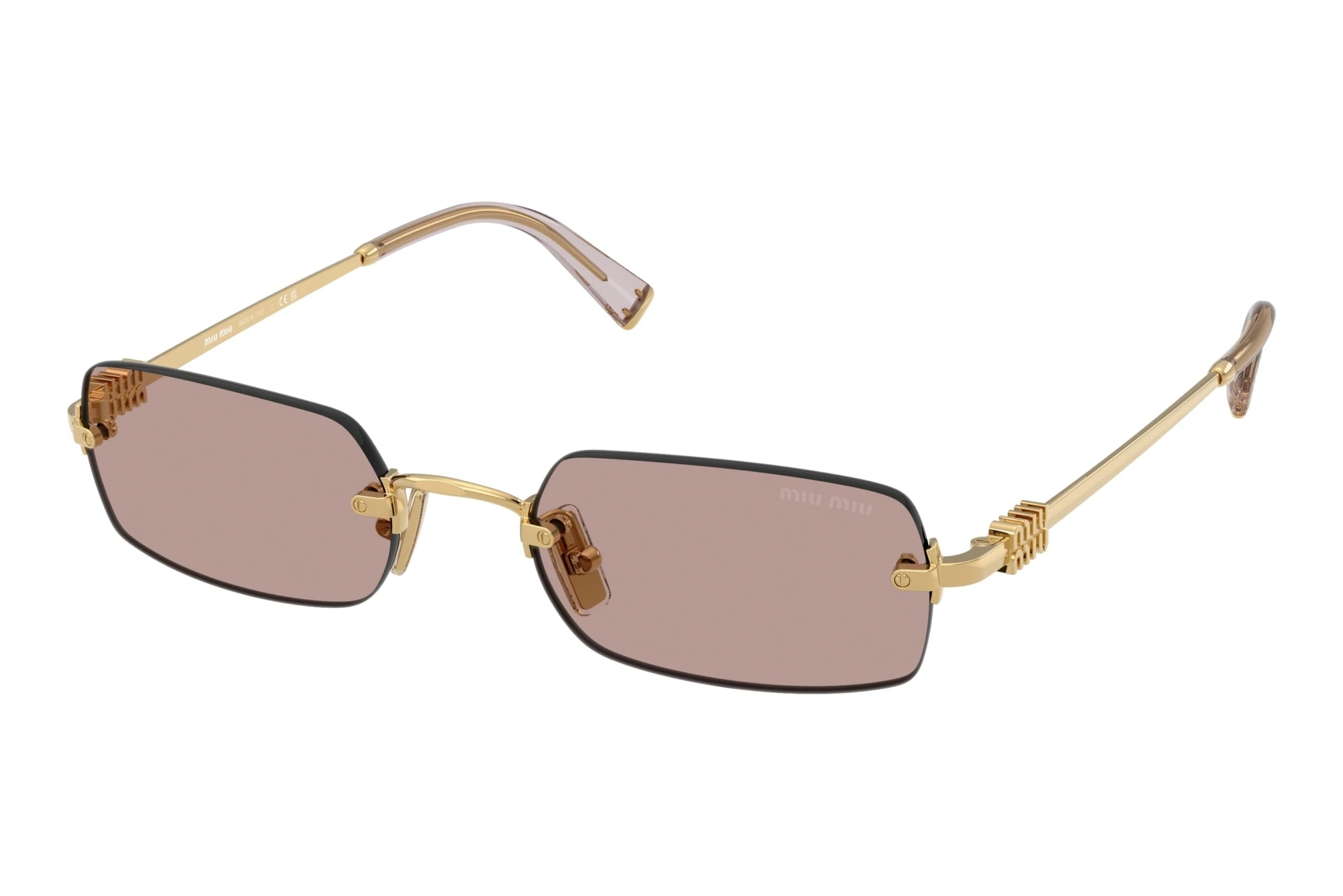 Miu Miu MU B50S 5AK20I Light Purple BrownGold Miu Miu MU B50S 5AK20I Light Purple BrownGold