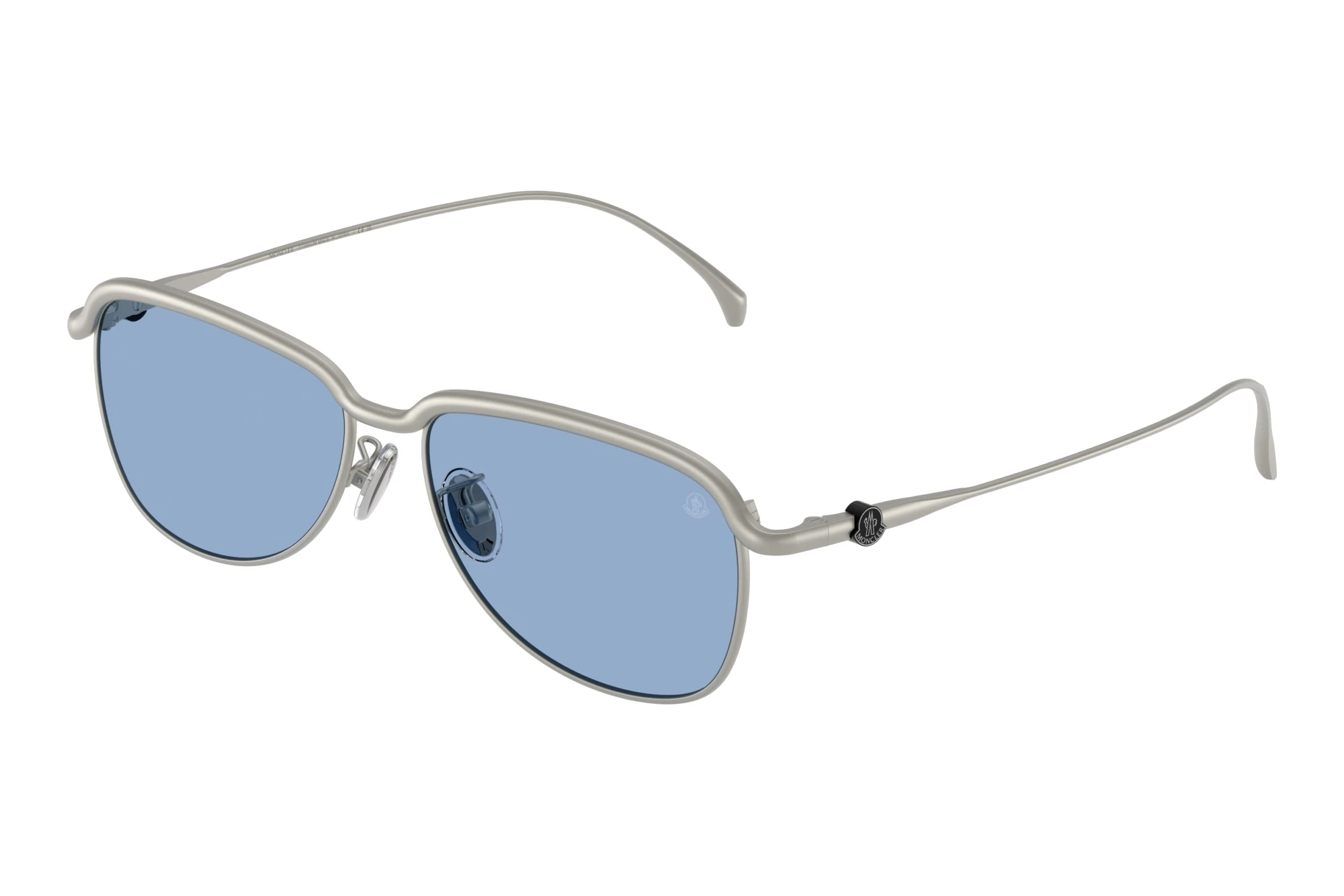 Moncler ME4021TD 100480 Solid Light BlueMatte Silver Moncler ME4021TD 100480 Solid Light BlueMatte Silver