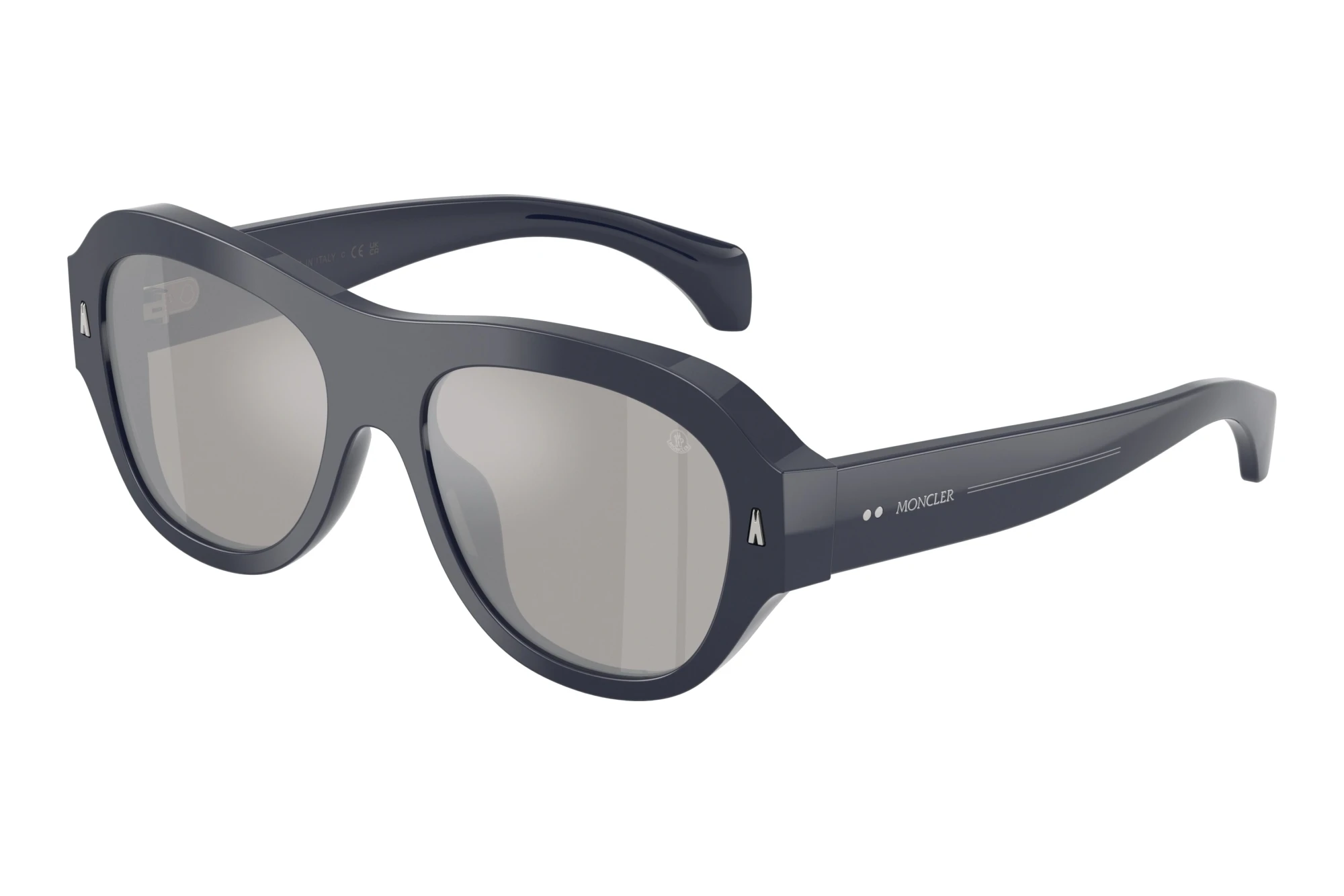Moncler ME6015U 30206G Mirror SilverShiny Dark Blue Moncler ME6015U 30206G Mirror SilverShiny Dark Blue