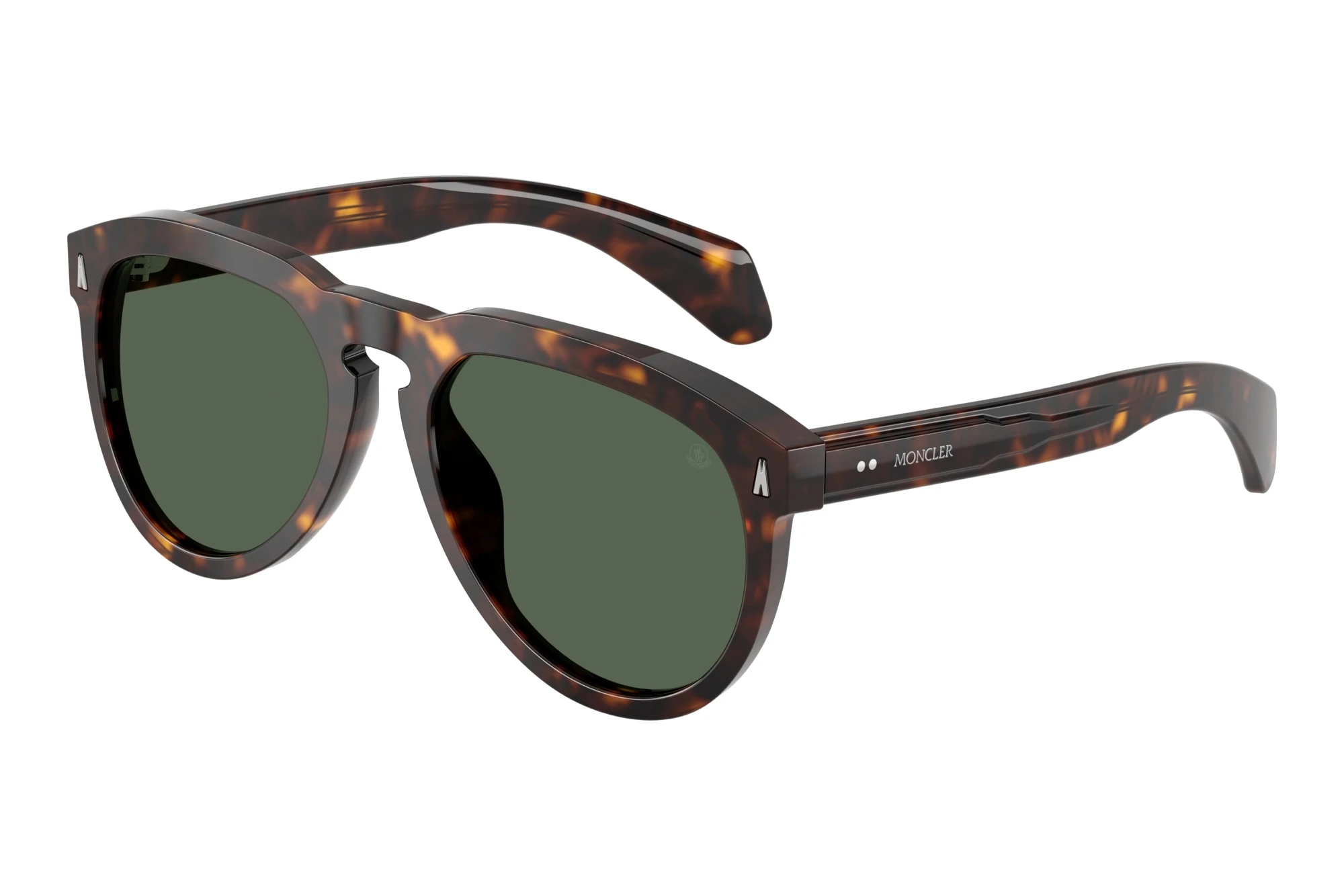 Moncler ME6020U 300271 Solid Dark GreenShiny Havana Moncler ME6020U 300271 Solid Dark GreenShiny Havana