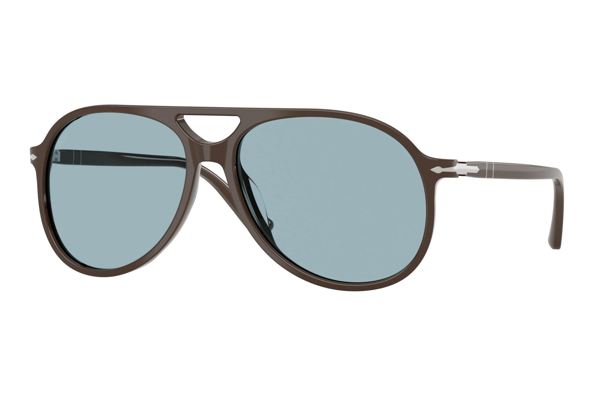 Persol PO3403S 124762 Sky BlueSolid Brown Persol PO3403S 124762 Sky BlueSolid Brown