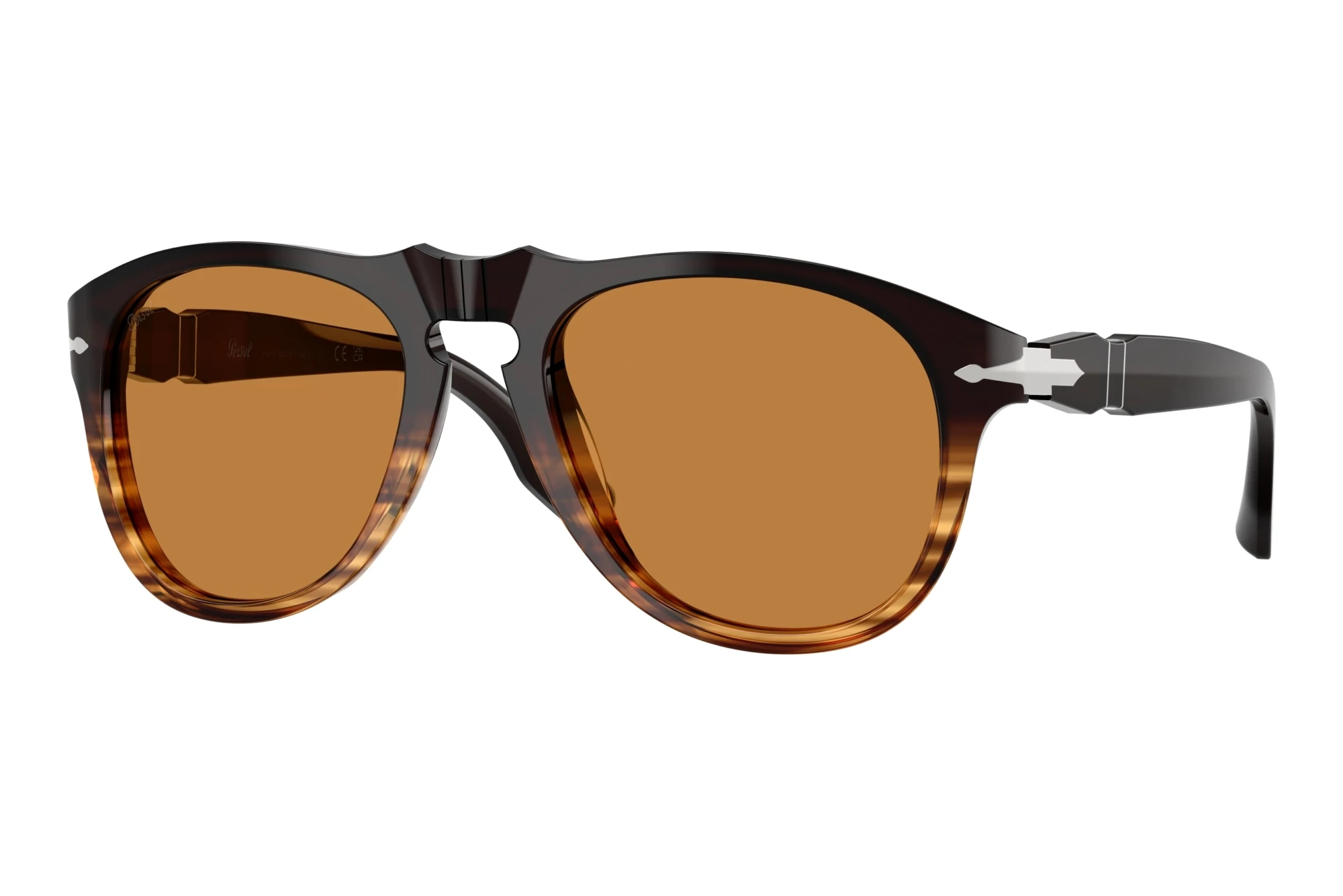 Persol PO8649SM 102653 BrownBrown Striped Amber Persol PO8649SM 102653 BrownBrown Striped Amber
