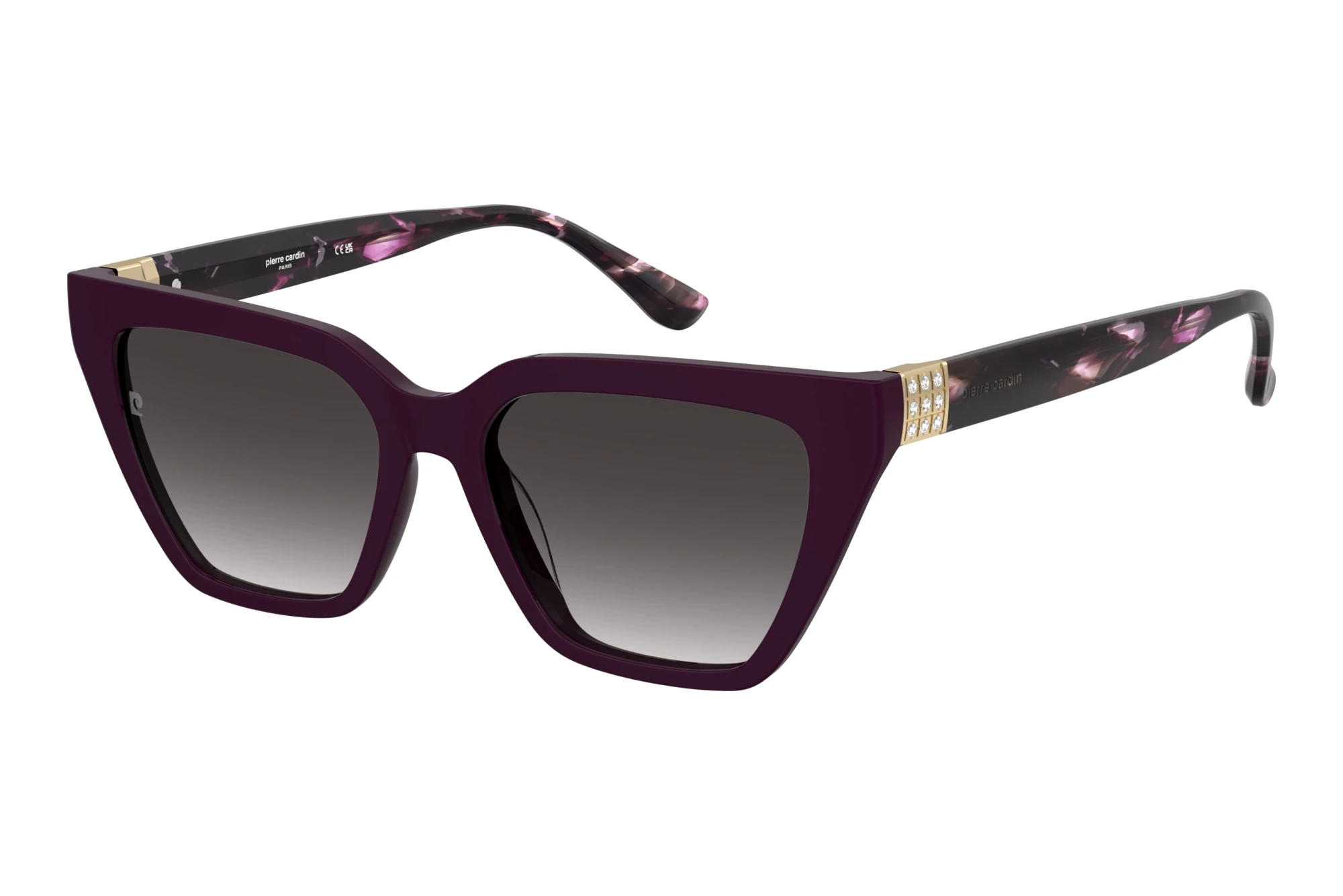 Pierre Cardin P.C. 8549/S LHF/9O DARK GREY SHADEDBURGUNDY 2 Pierre Cardin P.C. 8549/S LHF/9O DARK GREY SHADEDBURGUNDY 2