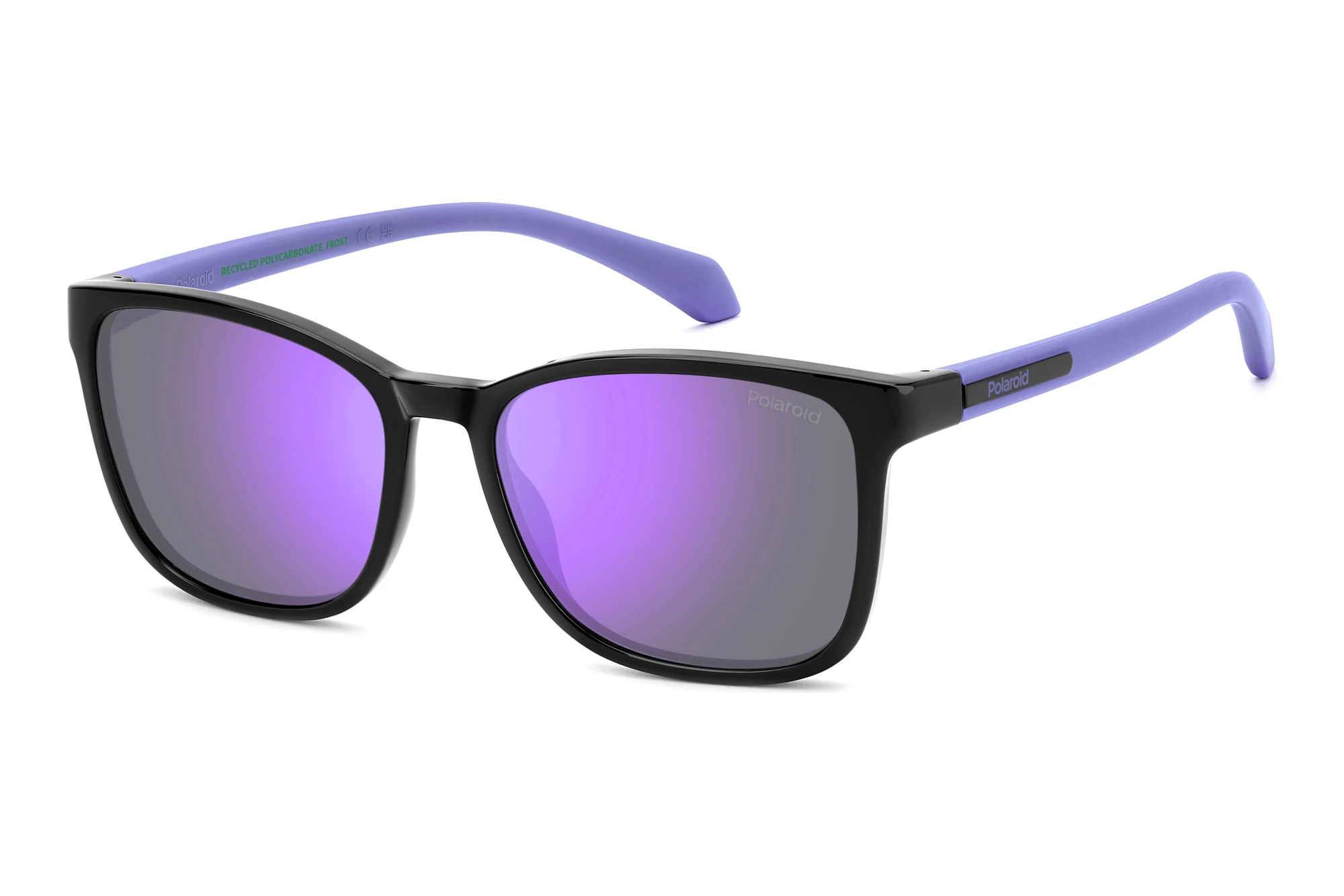Polaroid PLD 8077/S 1X2/MF VIOLET MIRROR POLARIZEDBLACK LILAC Polaroid PLD 8077/S 1X2/MF VIOLET MIRROR POLARIZEDBLACK LILAC