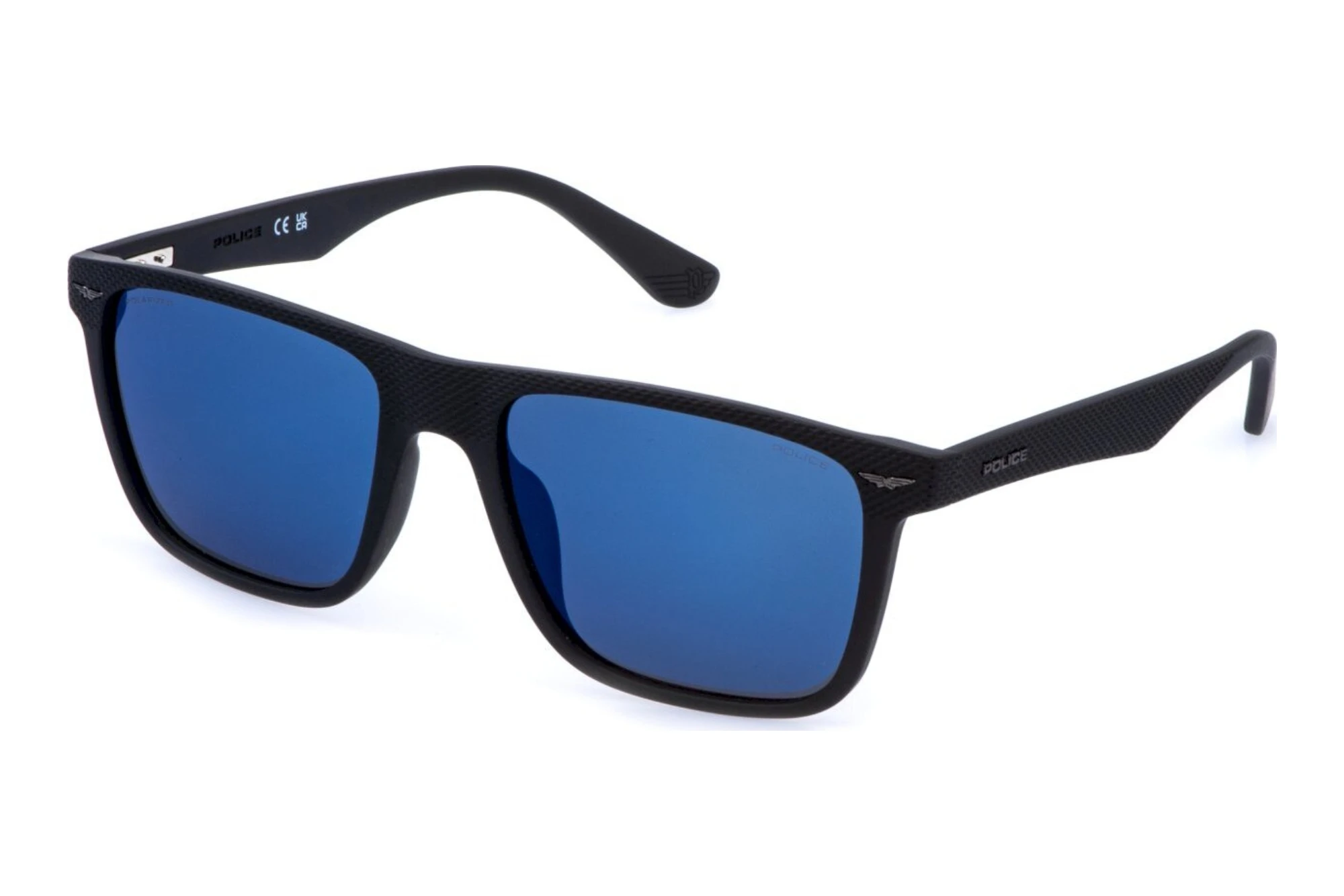 Police SPLE02 U28B SMOKE/MIRROR BLUEMATT BLACK Police SPLE02 U28B SMOKE/MIRROR BLUEMATT BLACK