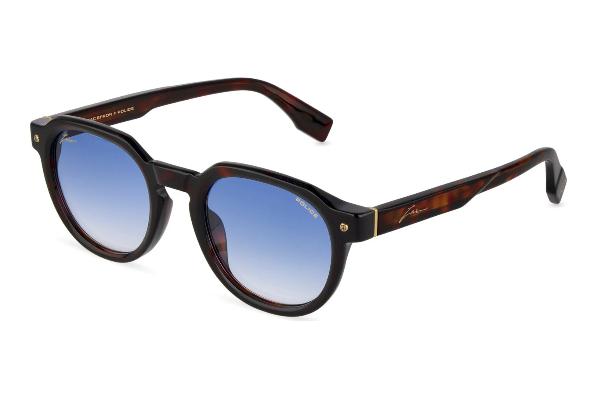 Police SPLU83 722B BLUE GRADIENT BLUESHINY DARK HAVANA Police SPLU83 722B BLUE GRADIENT BLUESHINY DARK HAVANA