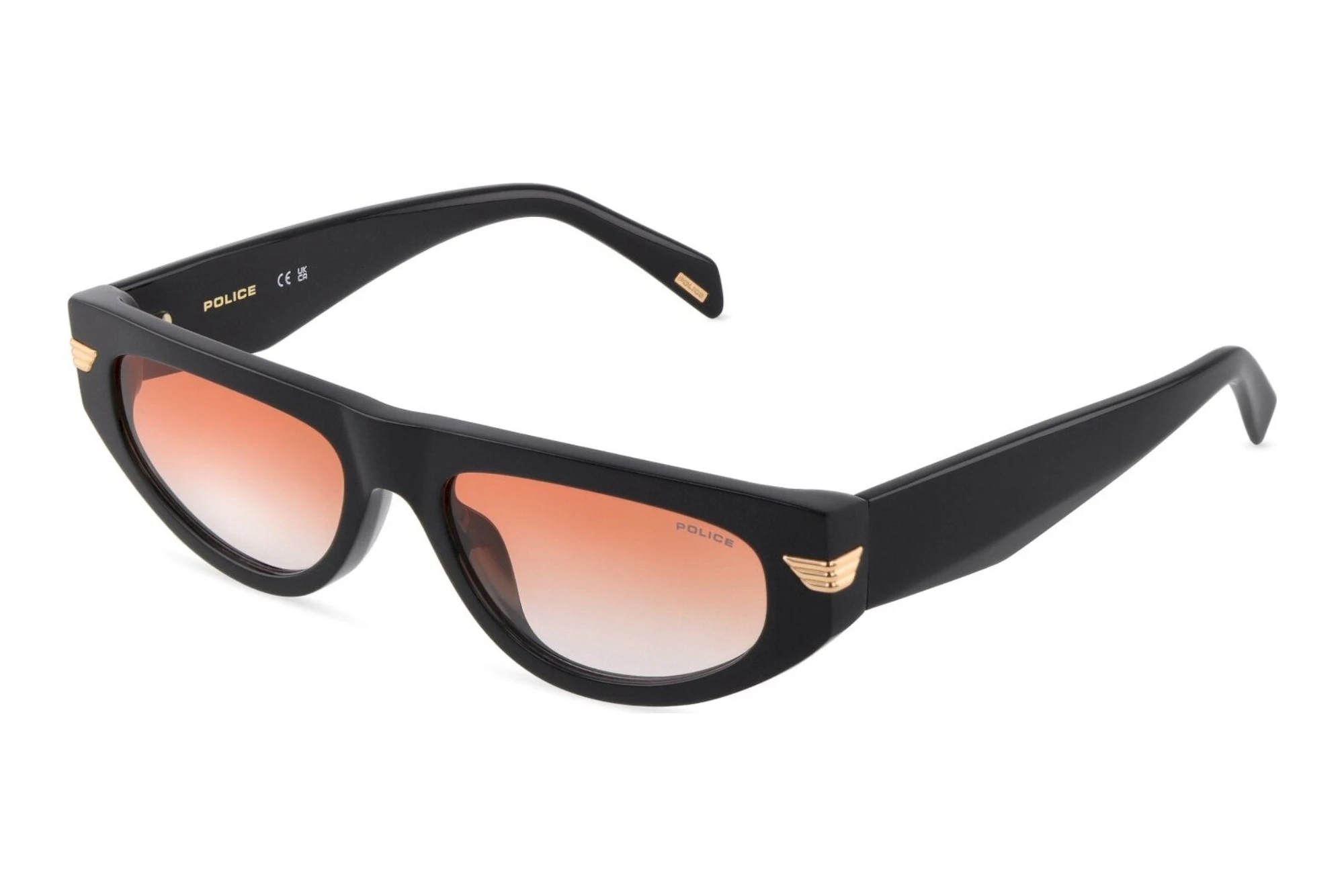 Police SPLV61 700Y ORANGE GRADIENTSHINY BLACK Police SPLV61 700Y ORANGE GRADIENTSHINY BLACK