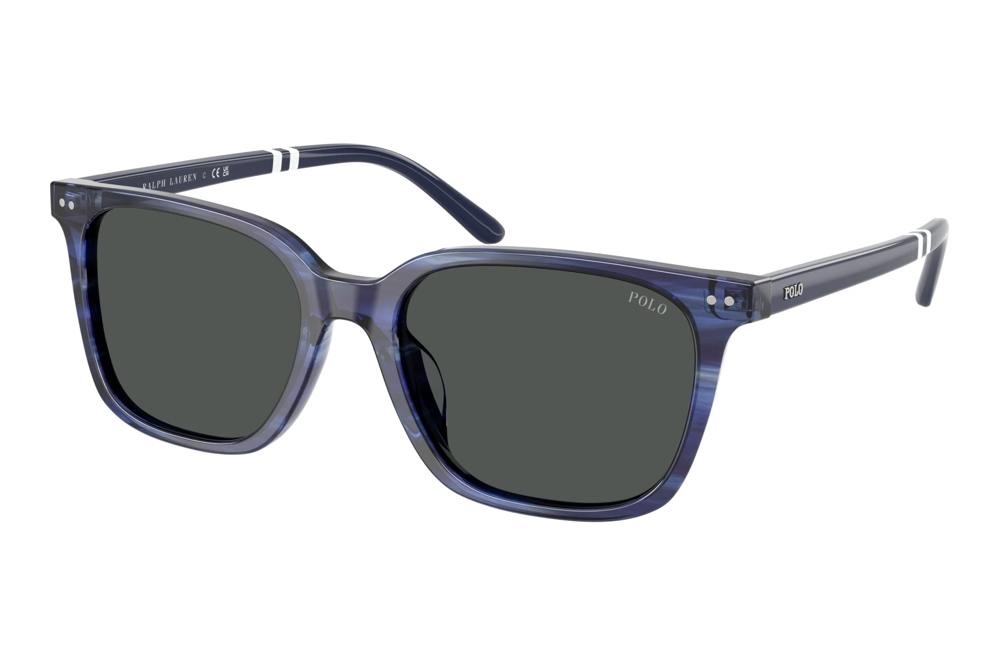 Polo PH4235U 631487 Dark GreyShiny Striped Blue Polo PH4235U 631487 Dark GreyShiny Striped Blue