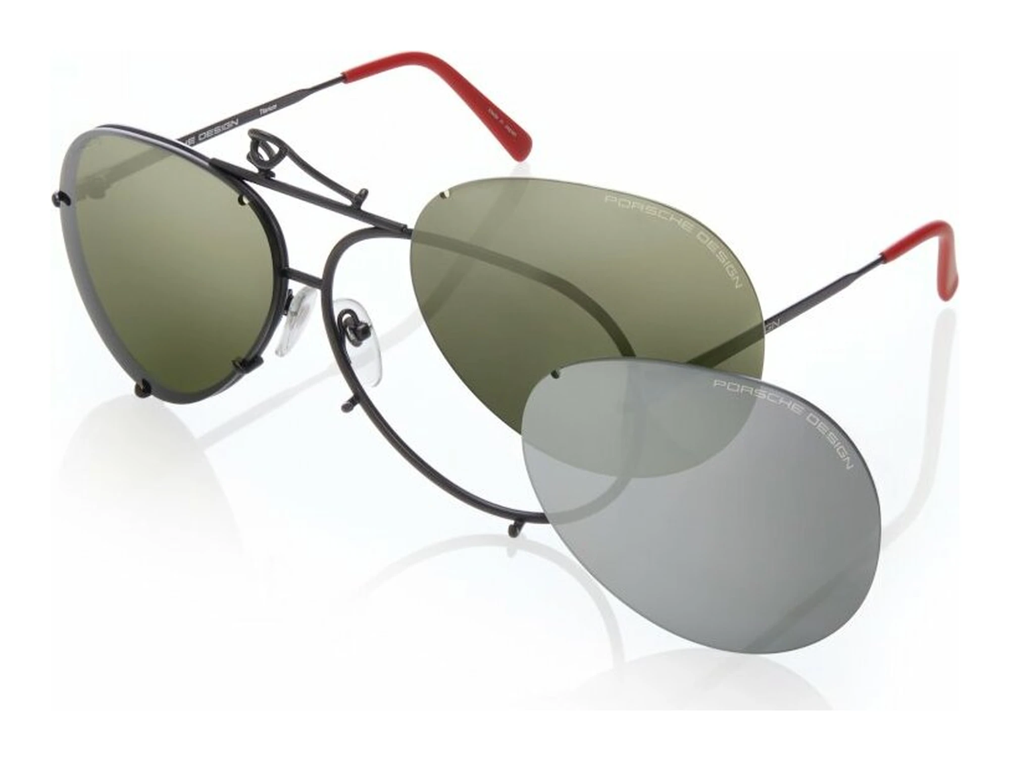 Porsche Design P8478 R GREEN/DEG.MIRROR SILVERblack Porsche Design P8478 R GREEN/DEG.MIRROR SILVERblack
