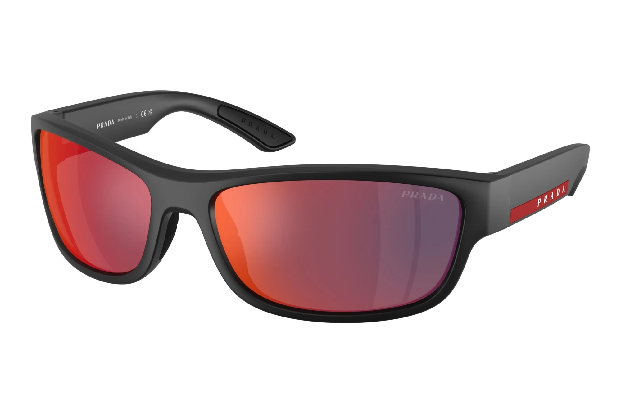 Prada Linea Rossa PS C04S 1BO21A Dark Grey Mirror Blue/RedMatte Balck Prada Linea Rossa PS C04S 1BO21A Dark Grey Mirror Blue/RedMatte Balck
