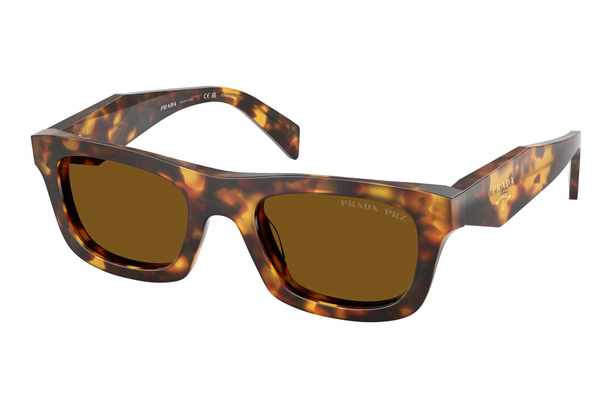 Prada PR C06S 14L10U Dark Brown PolarizedHoney Tortoise Prada PR C06S 14L10U Dark Brown PolarizedHoney Tortoise