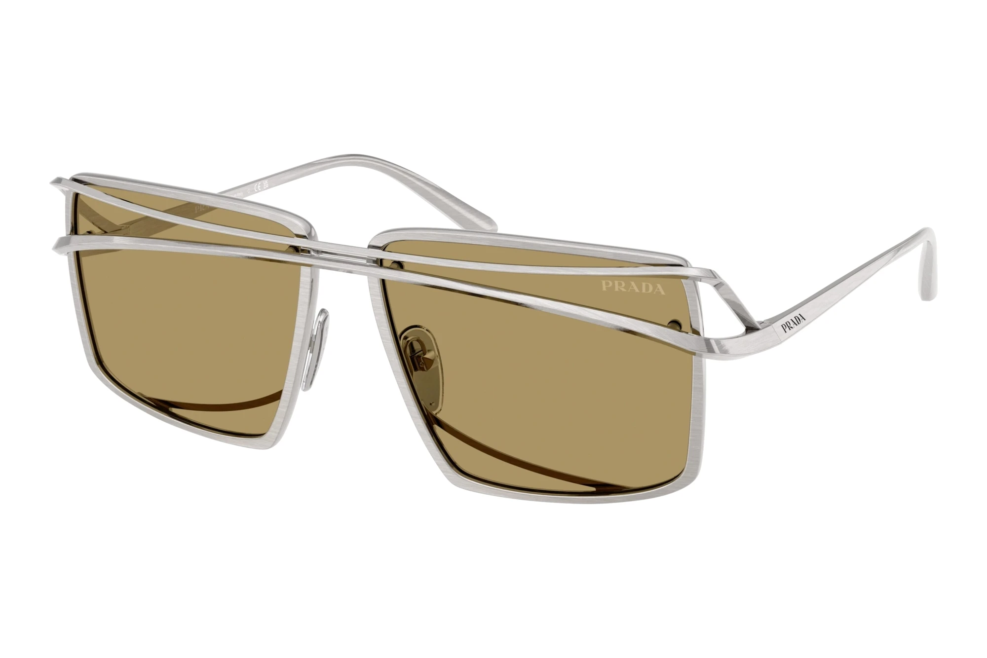 Prada PR C55S 28C70G Green OliveVintage Silver Prada PR C55S 28C70G Green OliveVintage Silver