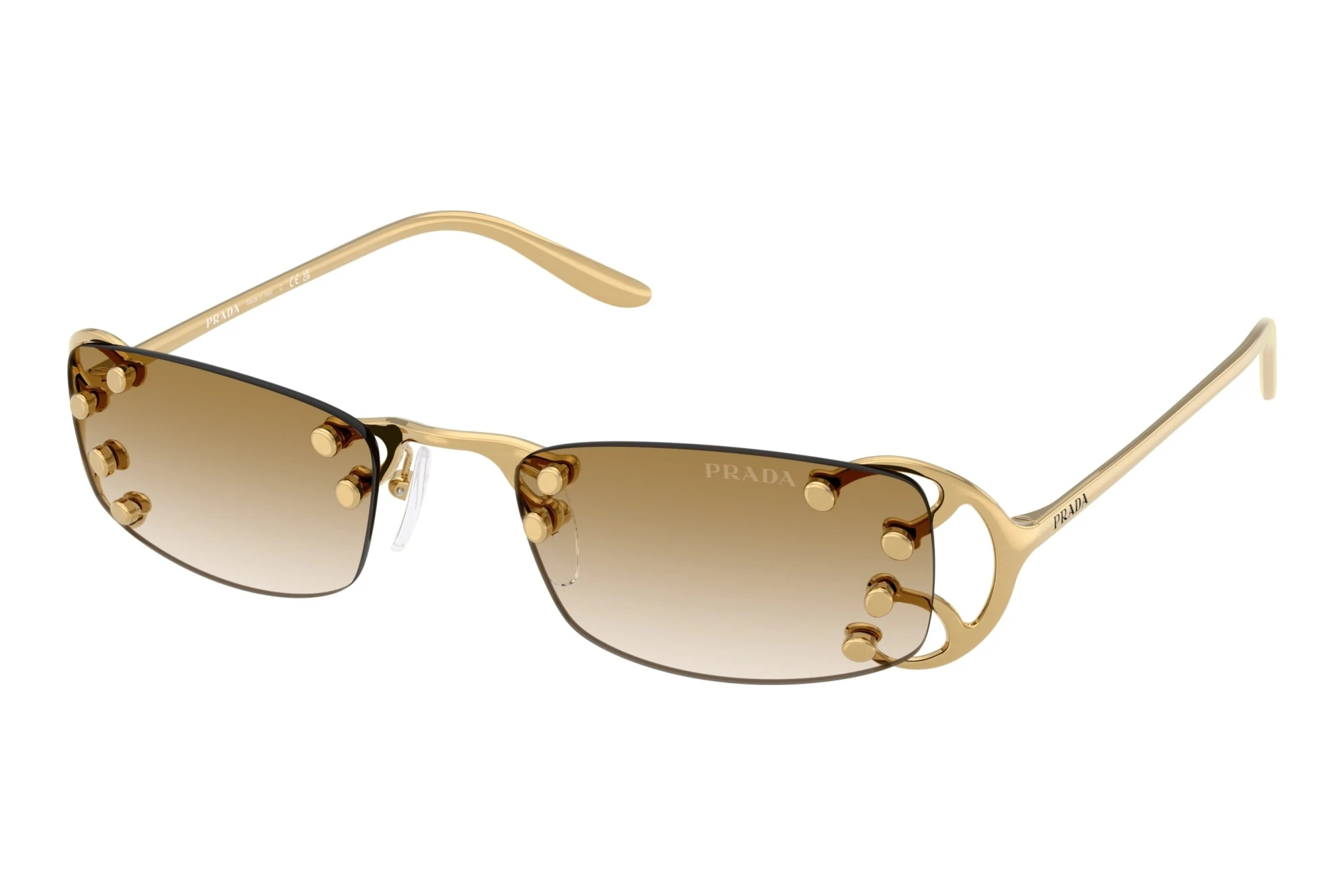 Prada PR C57S 29H30V Clear Gradient Light BrownOro Pallido Nouveau Prada PR C57S 29H30V Clear Gradient Light BrownOro Pallido Nouveau