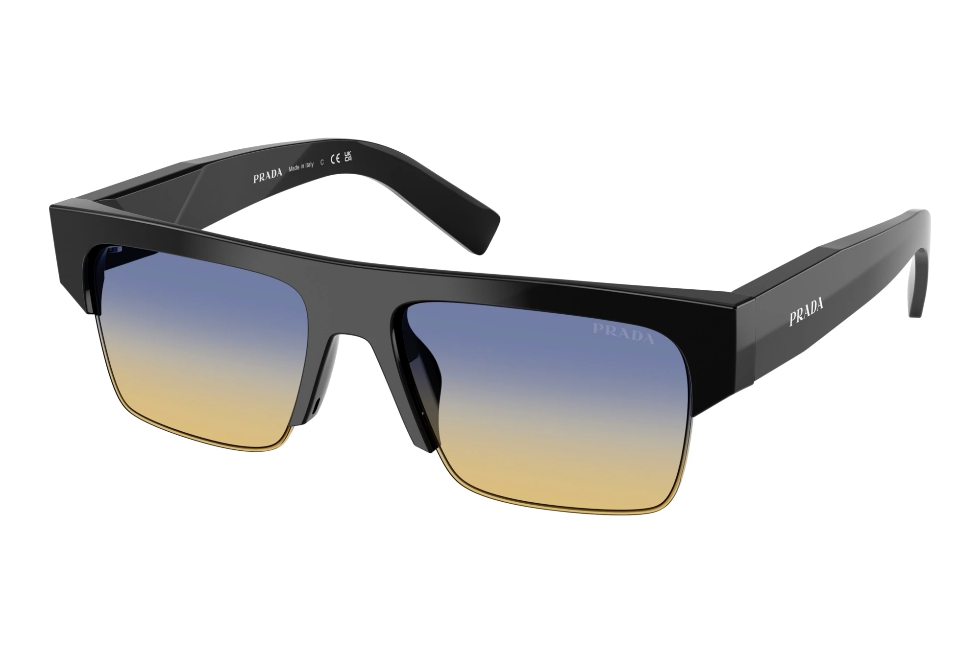 Prada PR D12SU 16K50E Yellow/Dark BlueBlack Prada PR D12SU 16K50E Yellow/Dark BlueBlack