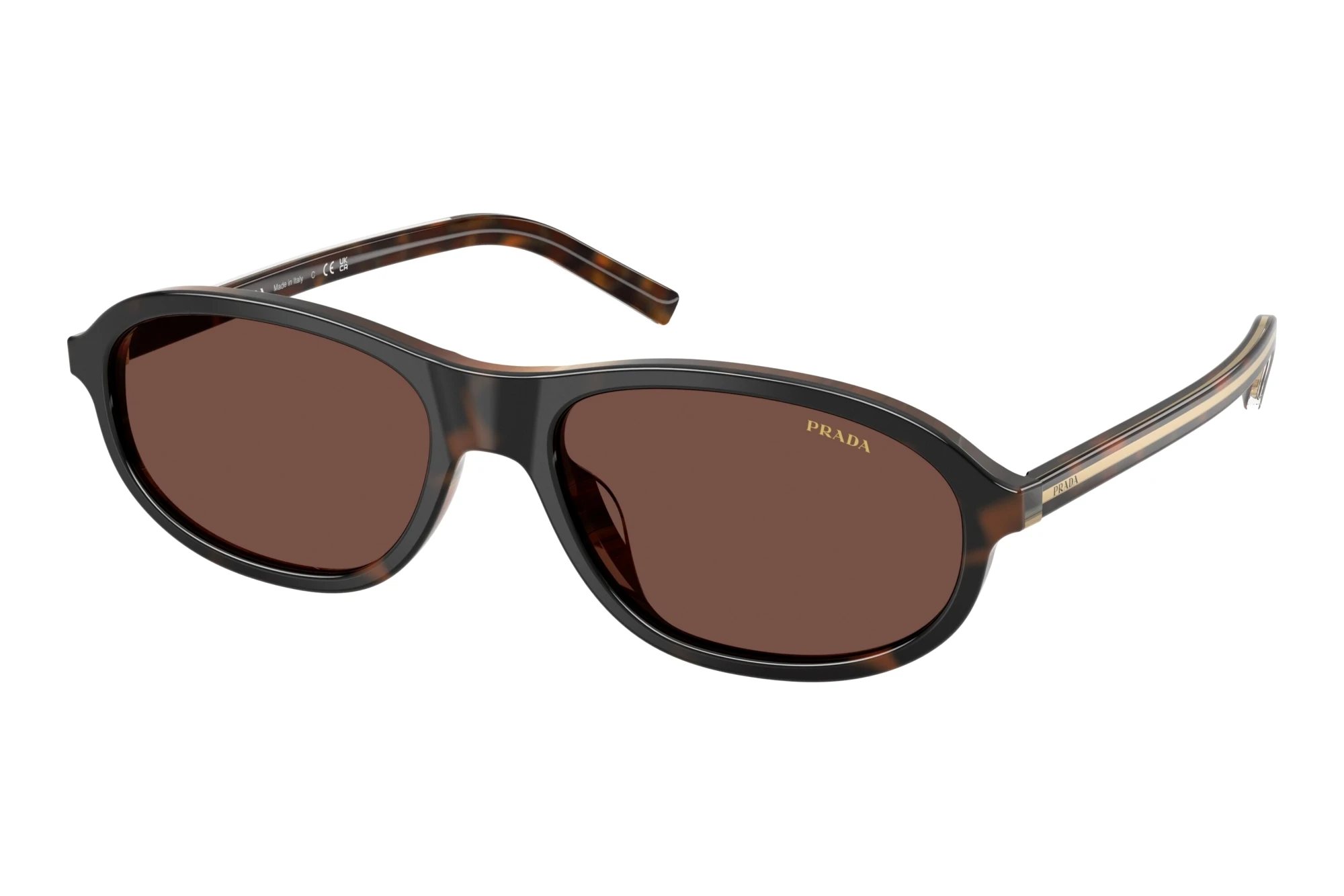 Prada PR D20SU 20P90W Black ChocolateCherry Tortoise/Tabacco Horn Prada PR D20SU 20P90W Black ChocolateCherry Tortoise/Tabacco Horn