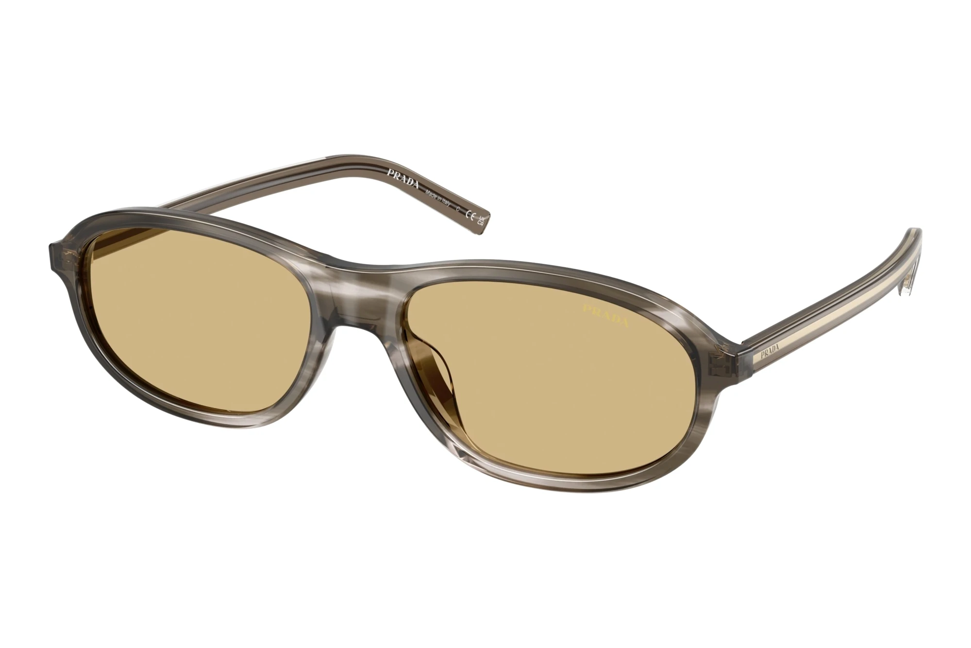 Prada PR D20SU 26O10R YellowStriped Ebony Prada PR D20SU 26O10R YellowStriped Ebony