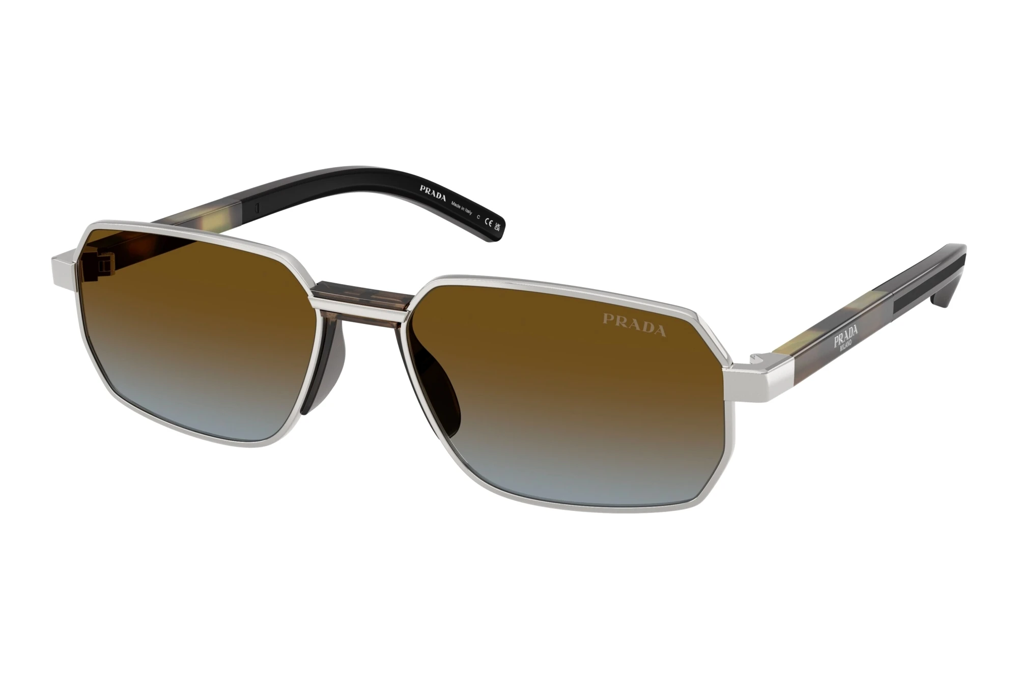 Prada PR D60S 1BC0A4 Blue Gradient BrownSilver Prada PR D60S 1BC0A4 Blue Gradient BrownSilver