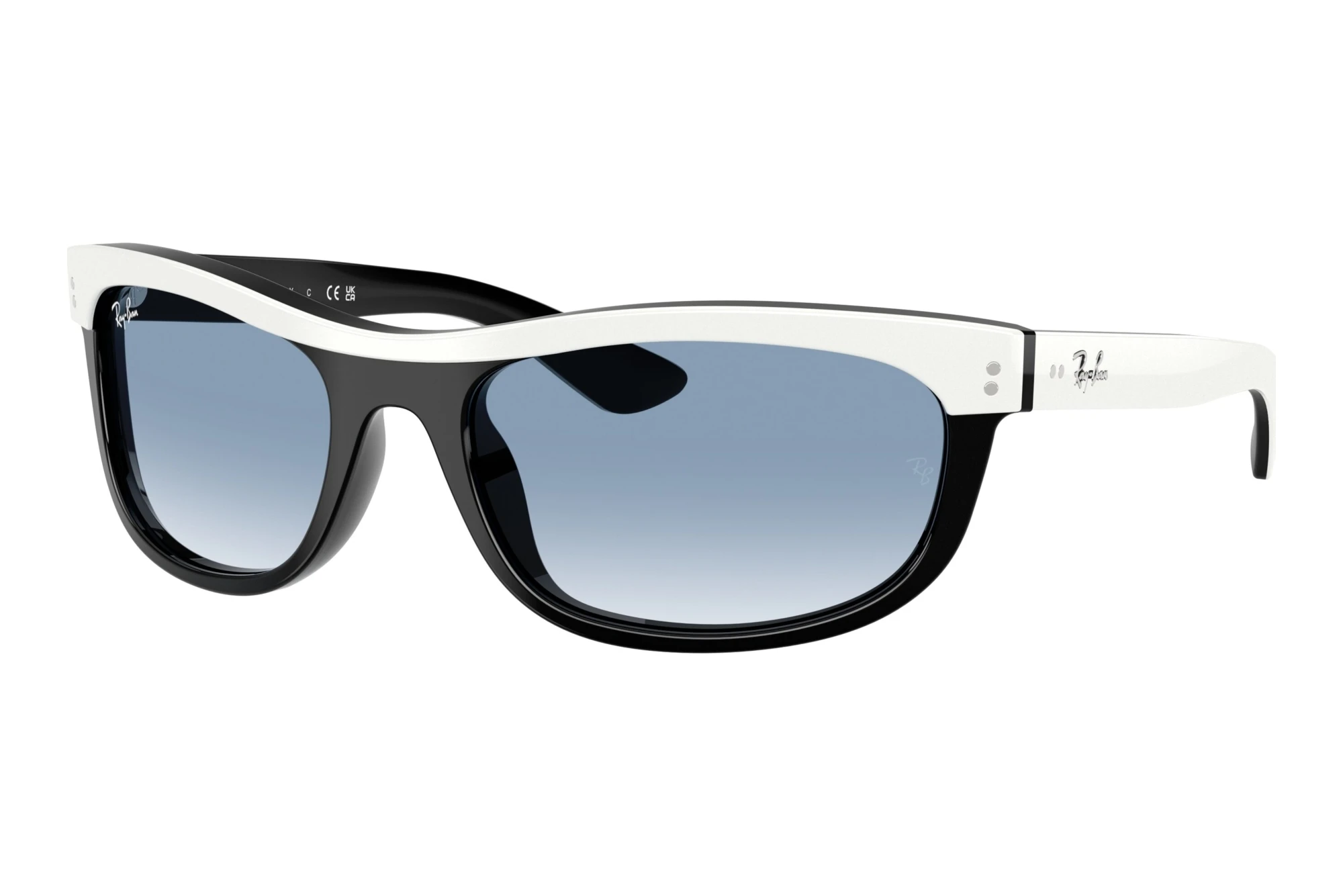 Ray-Ban RB2489 14443F Clear Gradient BlueWhite On Black Ray-Ban RB2489 14443F Clear Gradient BlueWhite On Black