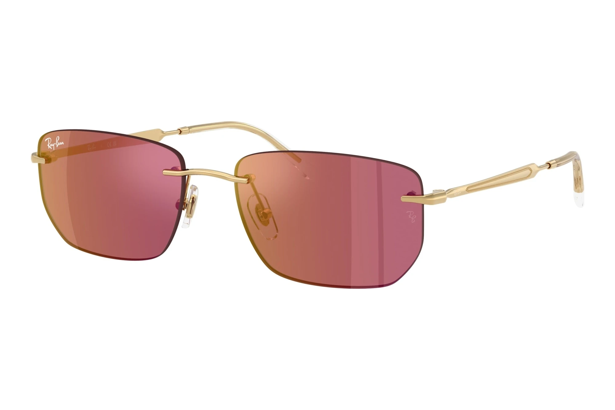 Ray-Ban RB3768 001/D0 Dark Violet Mirror RedArista Gold Ray-Ban RB3768 001/D0 Dark Violet Mirror RedArista Gold