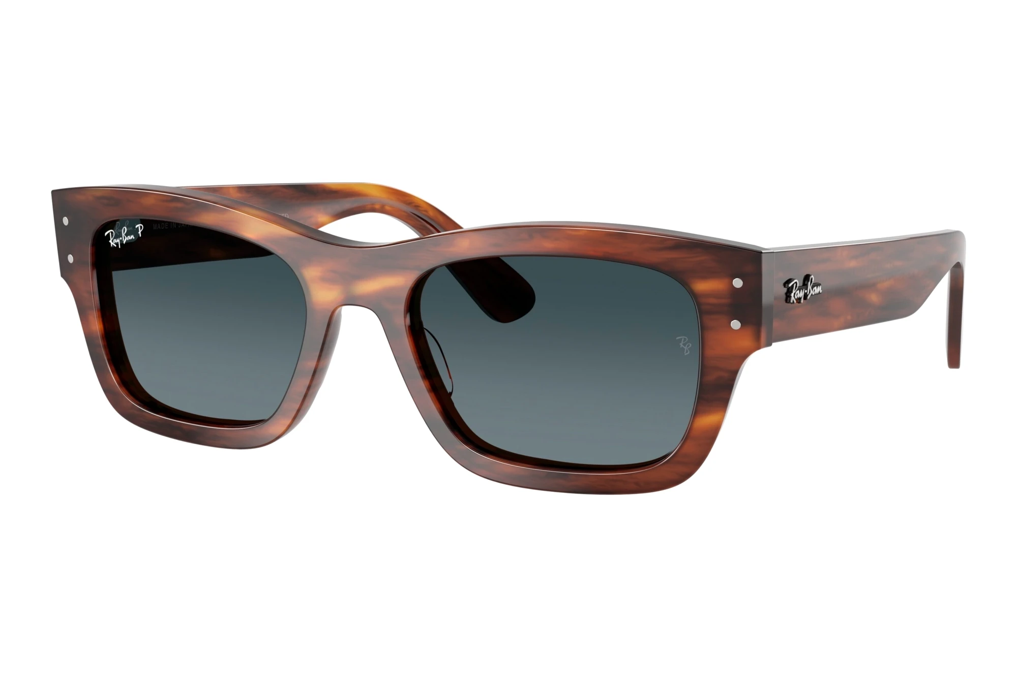 Ray-Ban RB7683S 954/S3 Gradient Blue PolarizedStriped Havana Ray-Ban RB7683S 954/S3 Gradient Blue PolarizedStriped Havana
