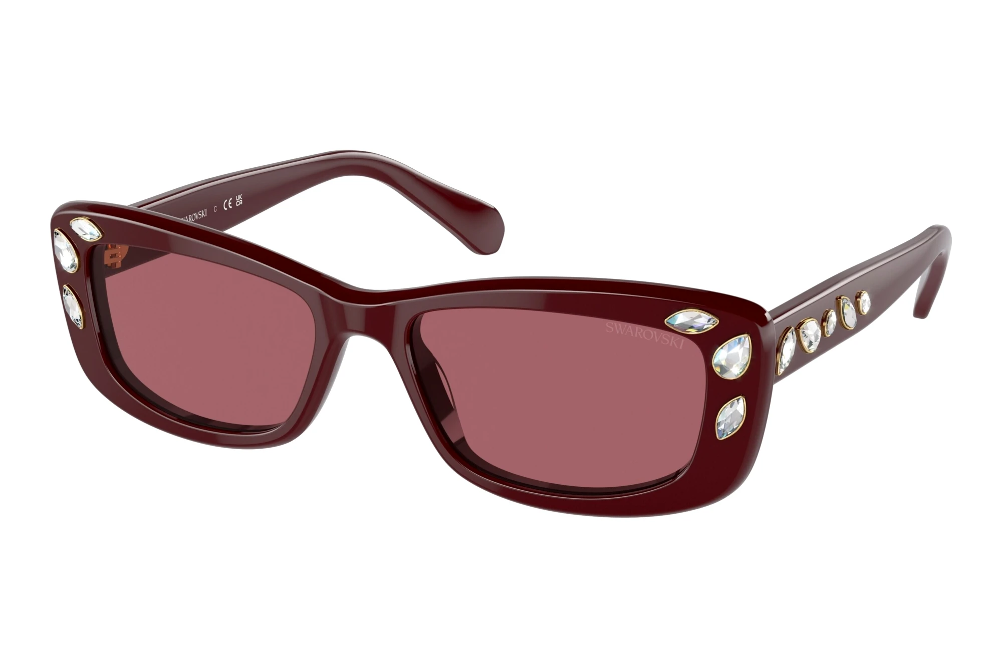 Swarovski SK6008 100869 BurgundyBurgundy Swarovski SK6008 100869 BurgundyBurgundy