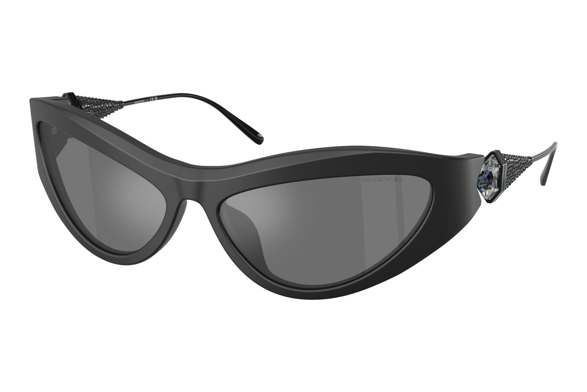 Swarovski SK6046 10206G Grey Mirror BlackMatte Black Swarovski SK6046 10206G Grey Mirror BlackMatte Black