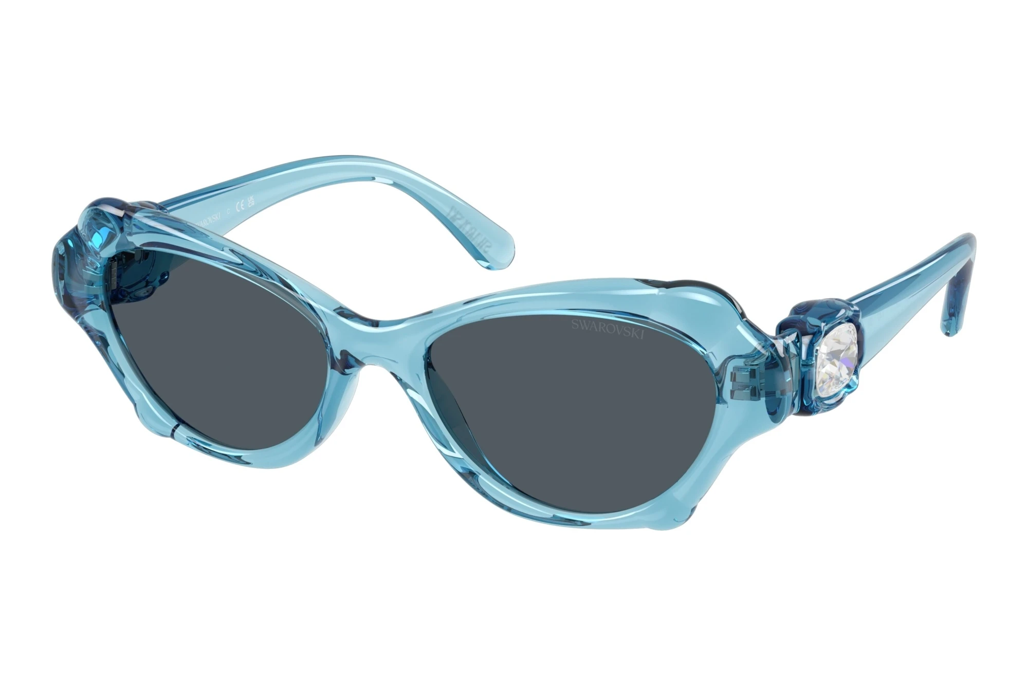 Swarovski SK6050 107887 Dark GreyTransparent Light Blue Swarovski SK6050 107887 Dark GreyTransparent Light Blue