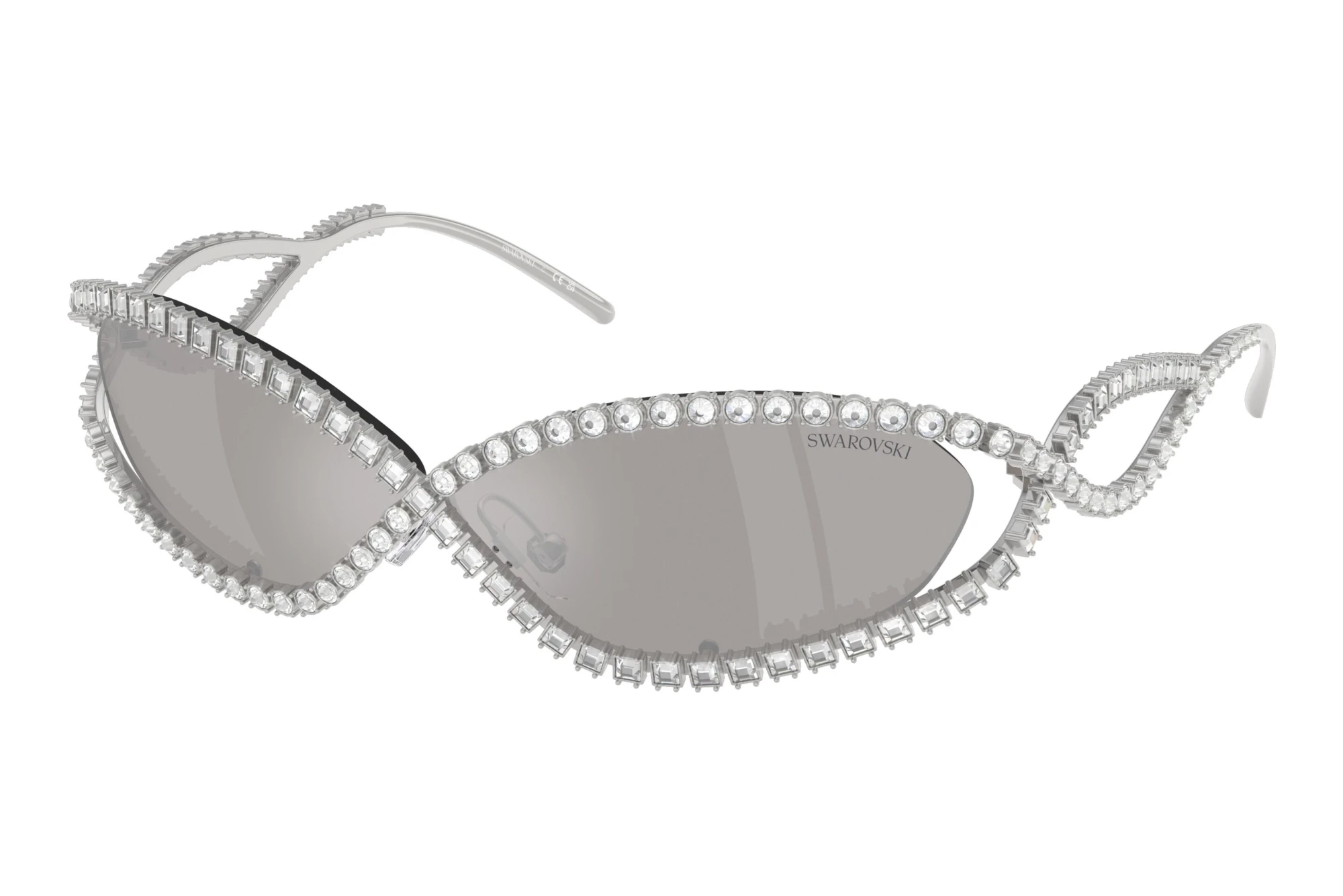 Swarovski SK7024 40016G Light Grey Mirror SilverSilver Swarovski SK7024 40016G Light Grey Mirror SilverSilver
