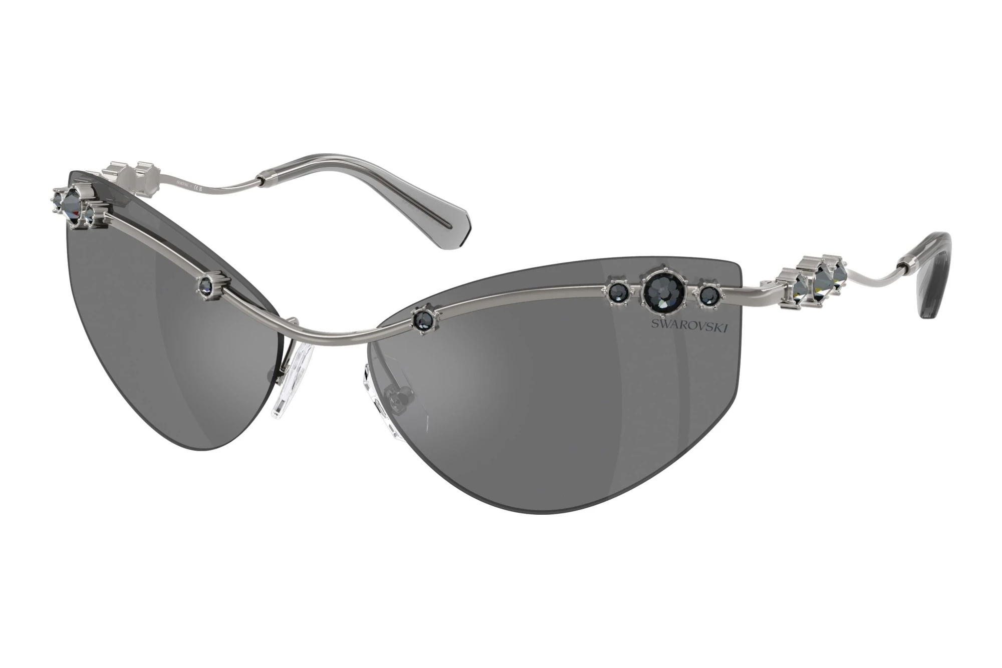 Swarovski SK7039 40096G Grey Mirror BlackGunmetal Swarovski SK7039 40096G Grey Mirror BlackGunmetal