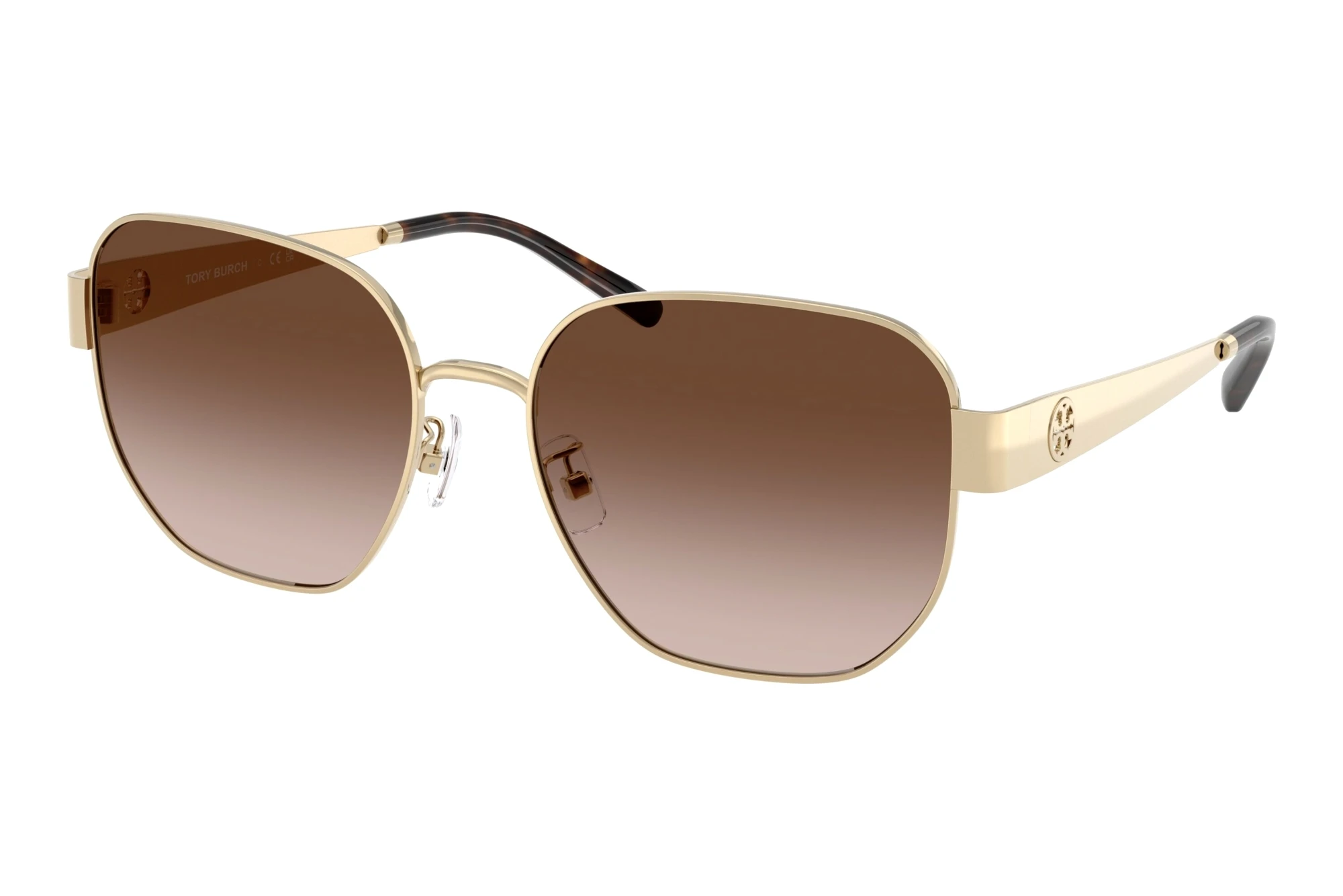 Tory Burch TY6117 334613 Brown GradientShiny Light Gold Tory Burch TY6117 334613 Brown GradientShiny Light Gold