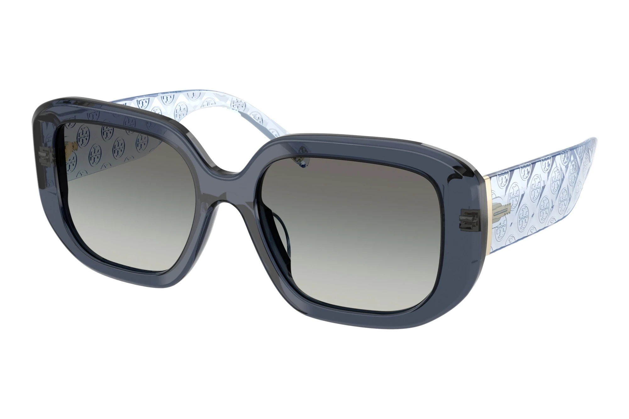 Tory Burch TY7218U 196311 Gradient GreyTransparent Blue Tory Burch TY7218U 196311 Gradient GreyTransparent Blue