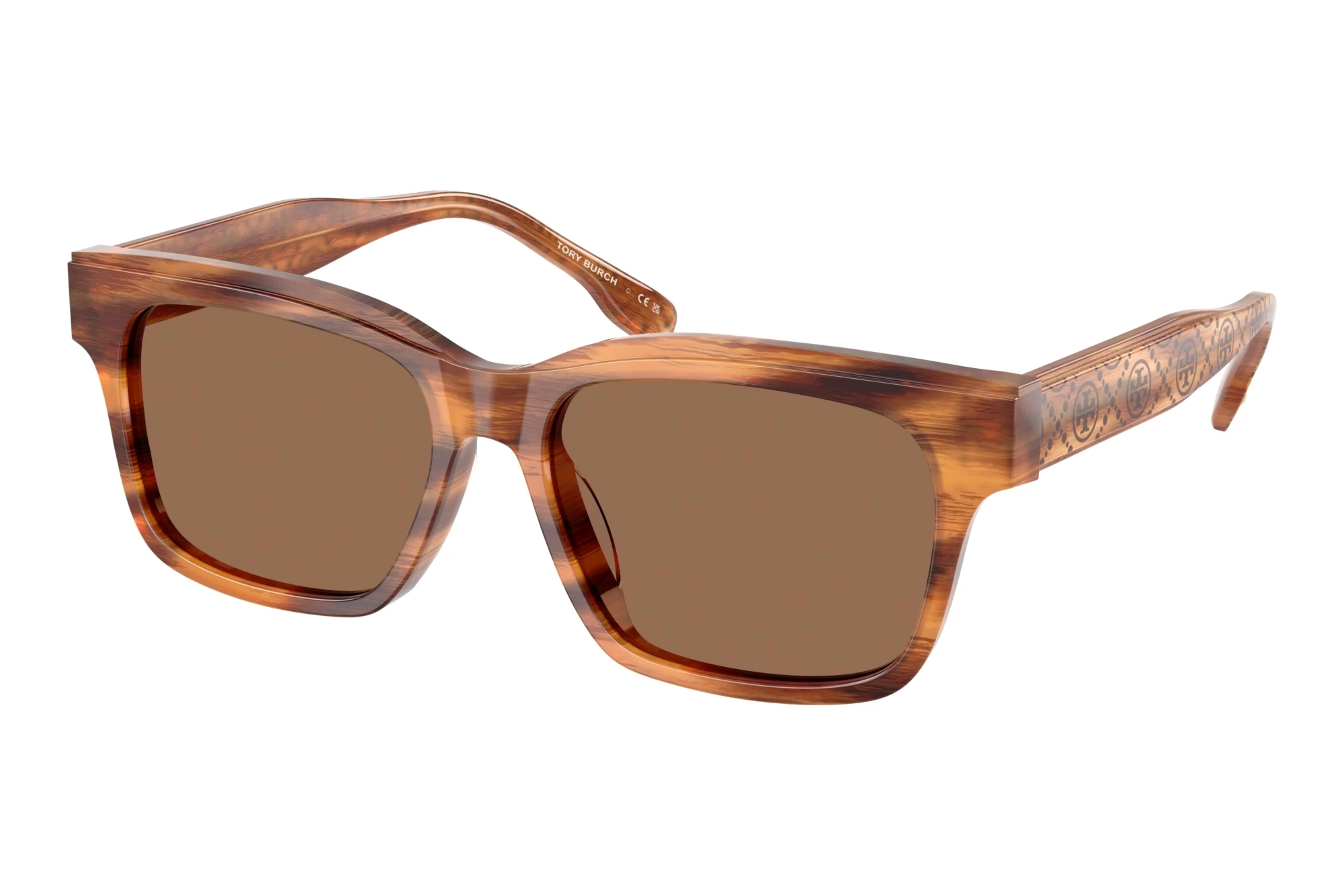 Tory Burch TY7227D 192573 Dark BrownHoney Wood Tory Burch TY7227D 192573 Dark BrownHoney Wood