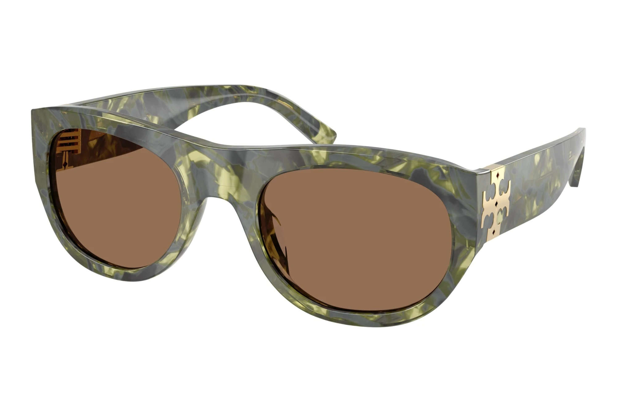 Tory Burch TY7238U 208973 Solid BrownGreen Marbled Tory Burch TY7238U 208973 Solid BrownGreen Marbled