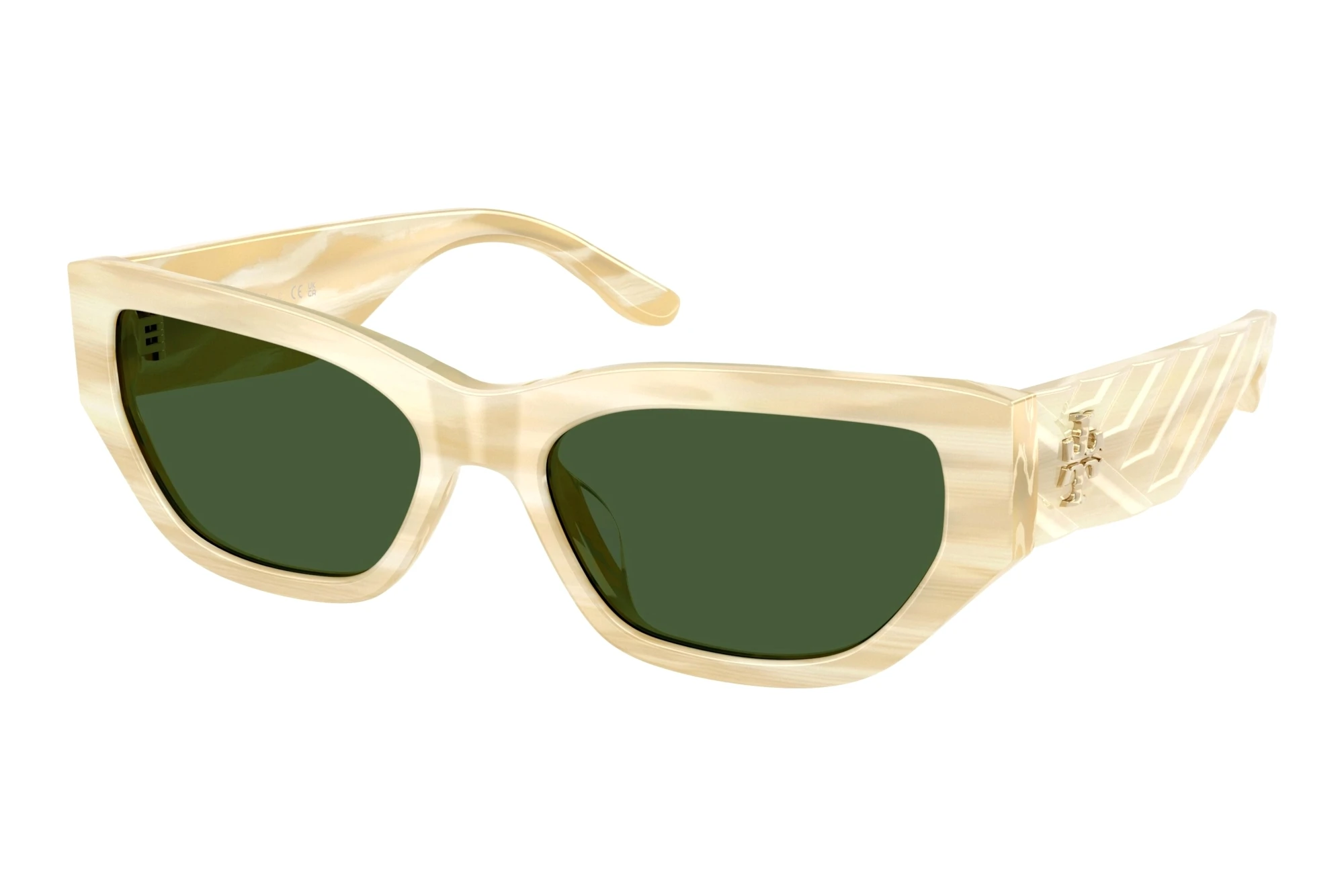 Tory Burch TY7240U 195071 Dark Green BioIvory Horn Tory Burch TY7240U 195071 Dark Green BioIvory Horn